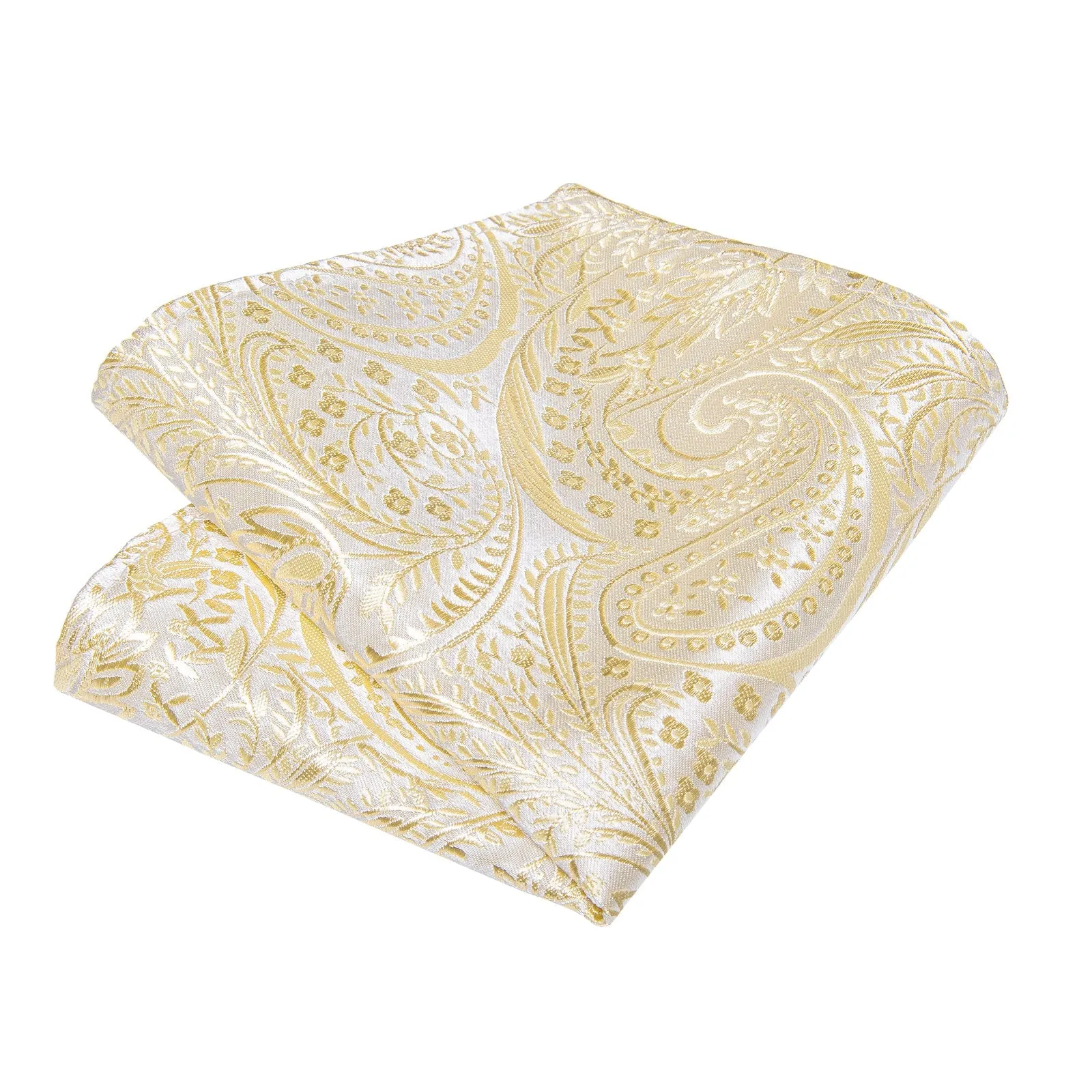 Ties2you Butter Floral Tuxedo Bowtie Self-tie Bow Tie Pocket Square Cufflinks Set sold by Ties2You product image thumbnail 3