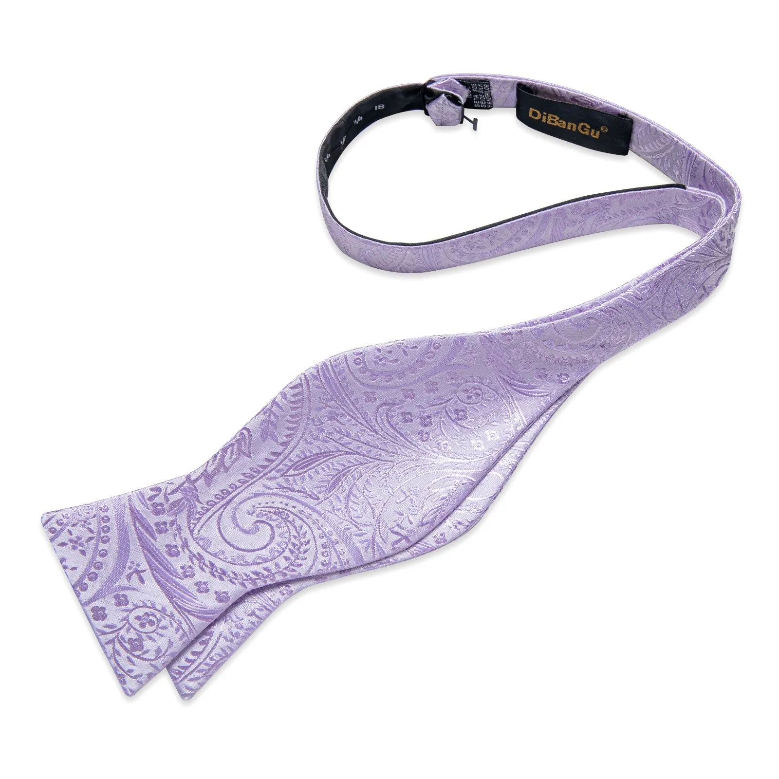 Ties2you Floral Lavender Bowtie Self-tie Bow Tie Wedding Pocket Square Cufflinks Set sold by Ties2You product image thumbnail 2