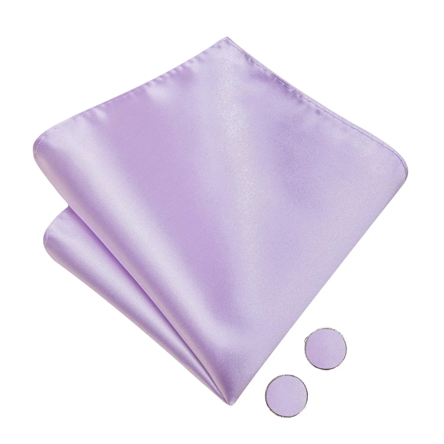 Ties2you Lavender Pre-tied Bowtie Solid Tuxedo Bow Tie Pocket Square Cufflinks Set sold by Ties2You product image thumbnail 5