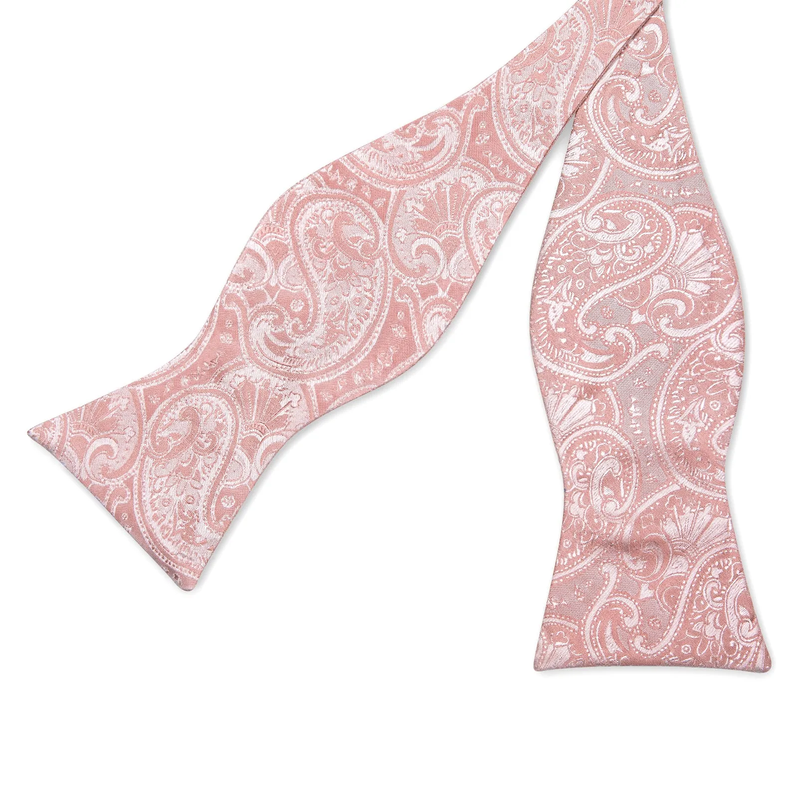 Ties2you Blush Floral Tuxedo Bowtie Self-tie Wedding Bow Tie Hanky Cufflinks Set sold by Ties2You product image thumbnail 3