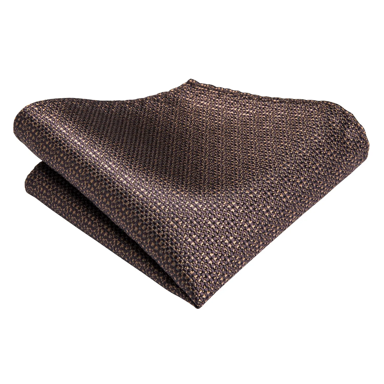 Ties2you Mens Tie Brown Weave Silk Tie Handkerchief Cufflinks Set sold by Ties2You product image thumbnail 4