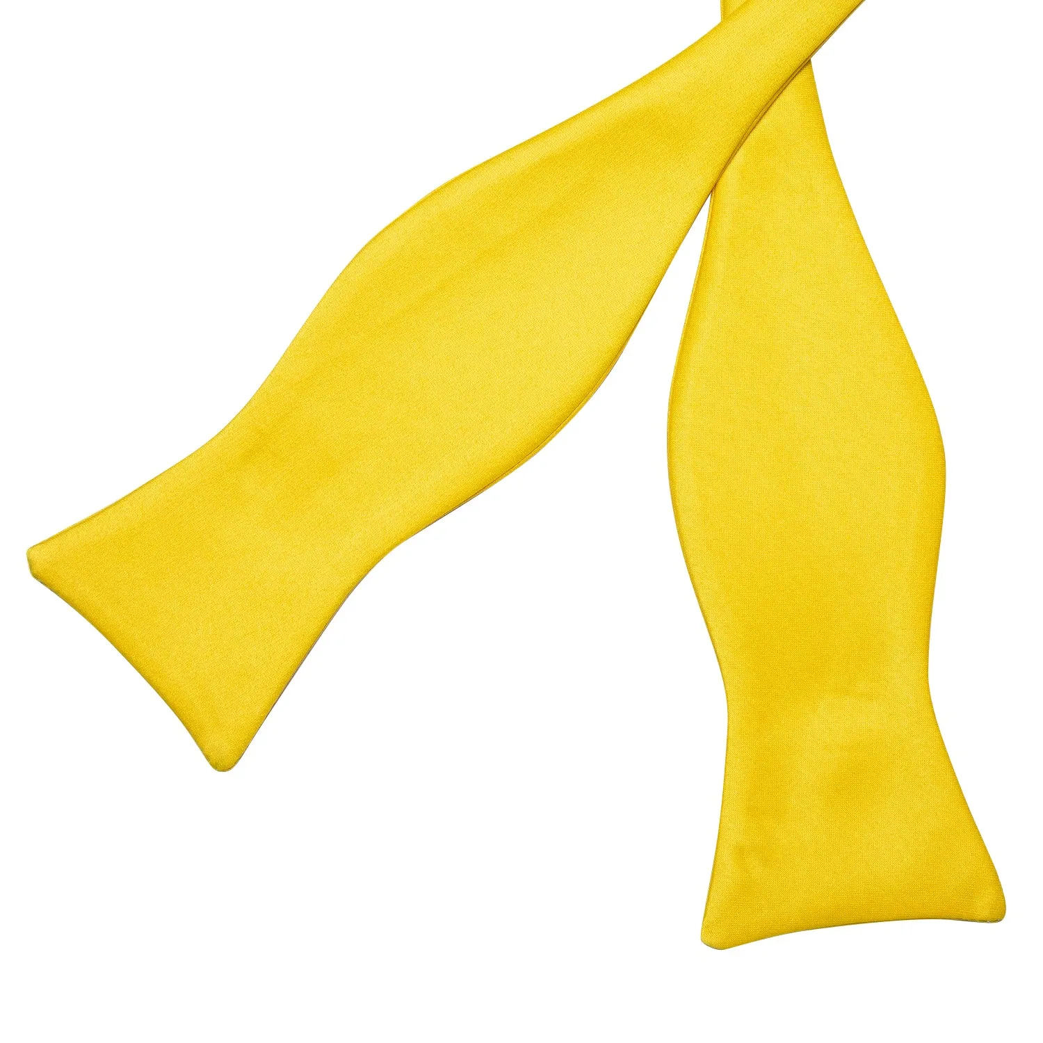 Ties2you Lemon Yellow Bowtie Self-tie Solid Bow Tie Pocket Square Cufflinks Set sold by Ties2You product image thumbnail 4