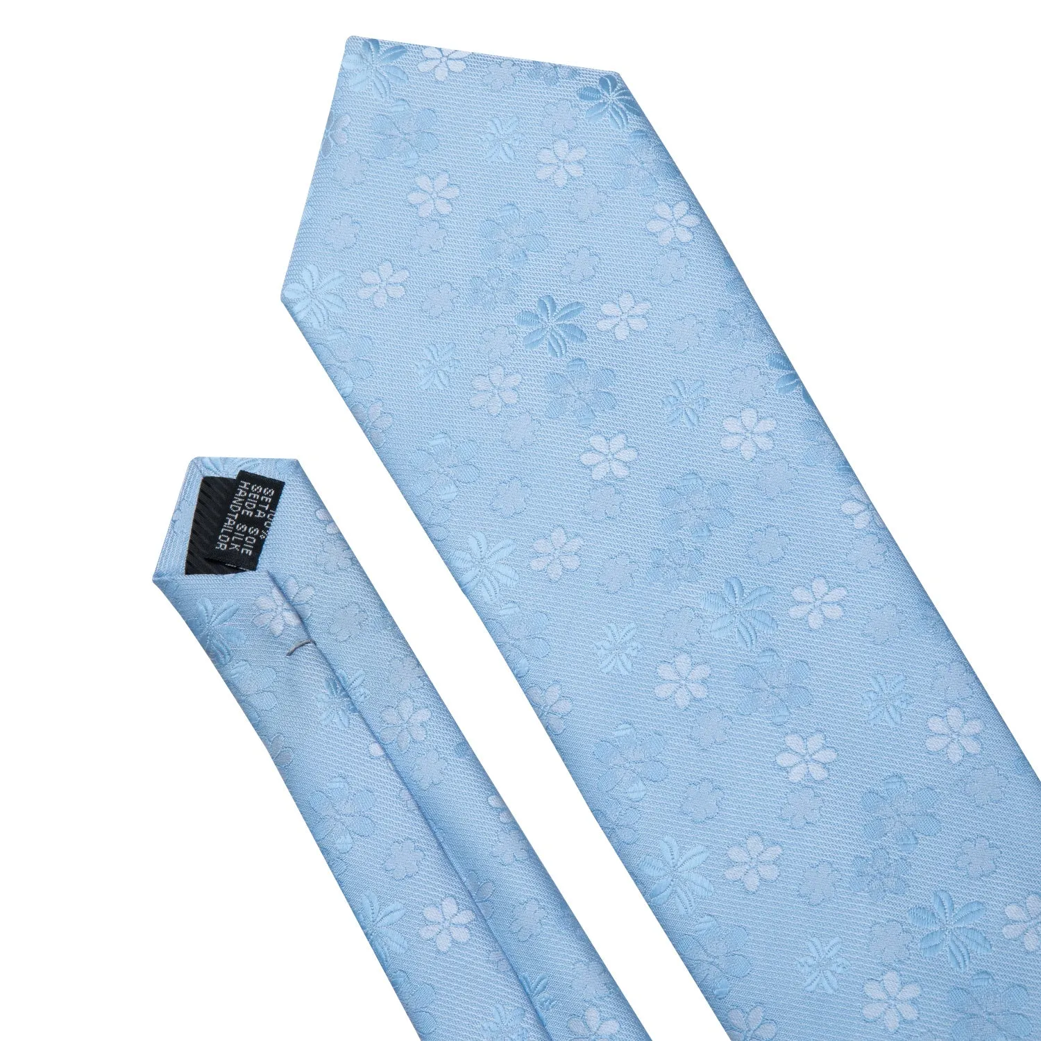 Skyblue Floral Tie Hanky Cufflinks Set sold by Ties2You product image thumbnail 5