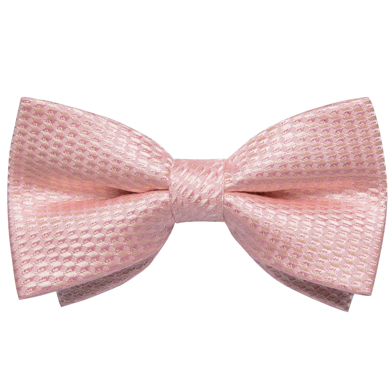 Ties2you Rose Pink Wedding Vest Jacquard Silk Men's Waistcoat Necktie Bow Tie Handkerchief Cufflinks Set 5PC sold by Ties2You product image thumbnail 3