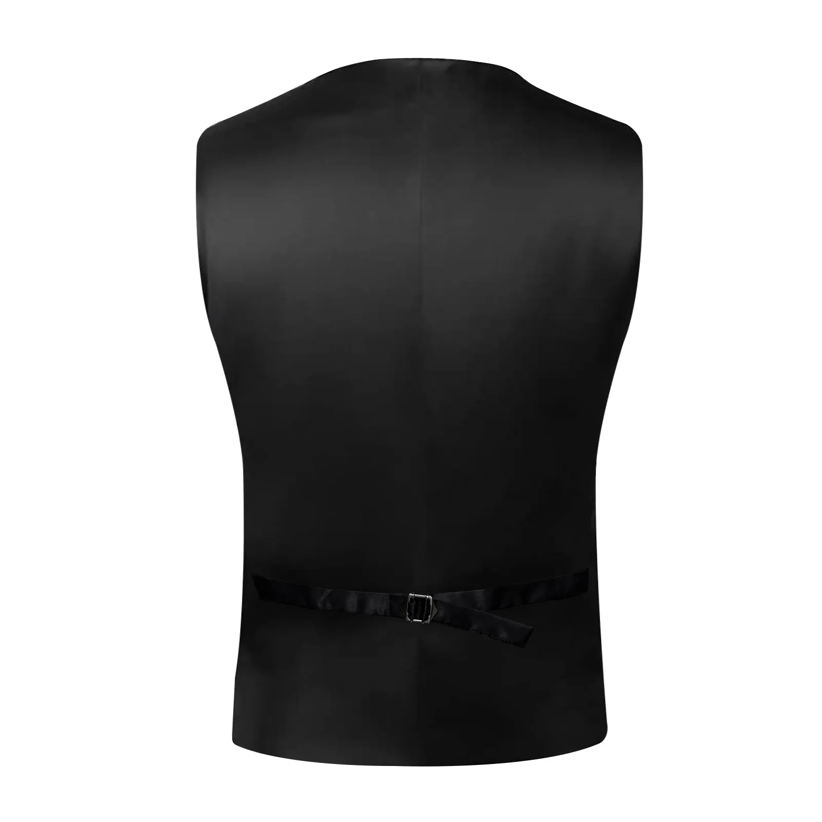 Ties2you Men's Pink Suit Vest for Wedding Formal Solid Slim Fit Silk Tie Cufflinks Handkerchief Set sold by Ties2You product image thumbnail 5
