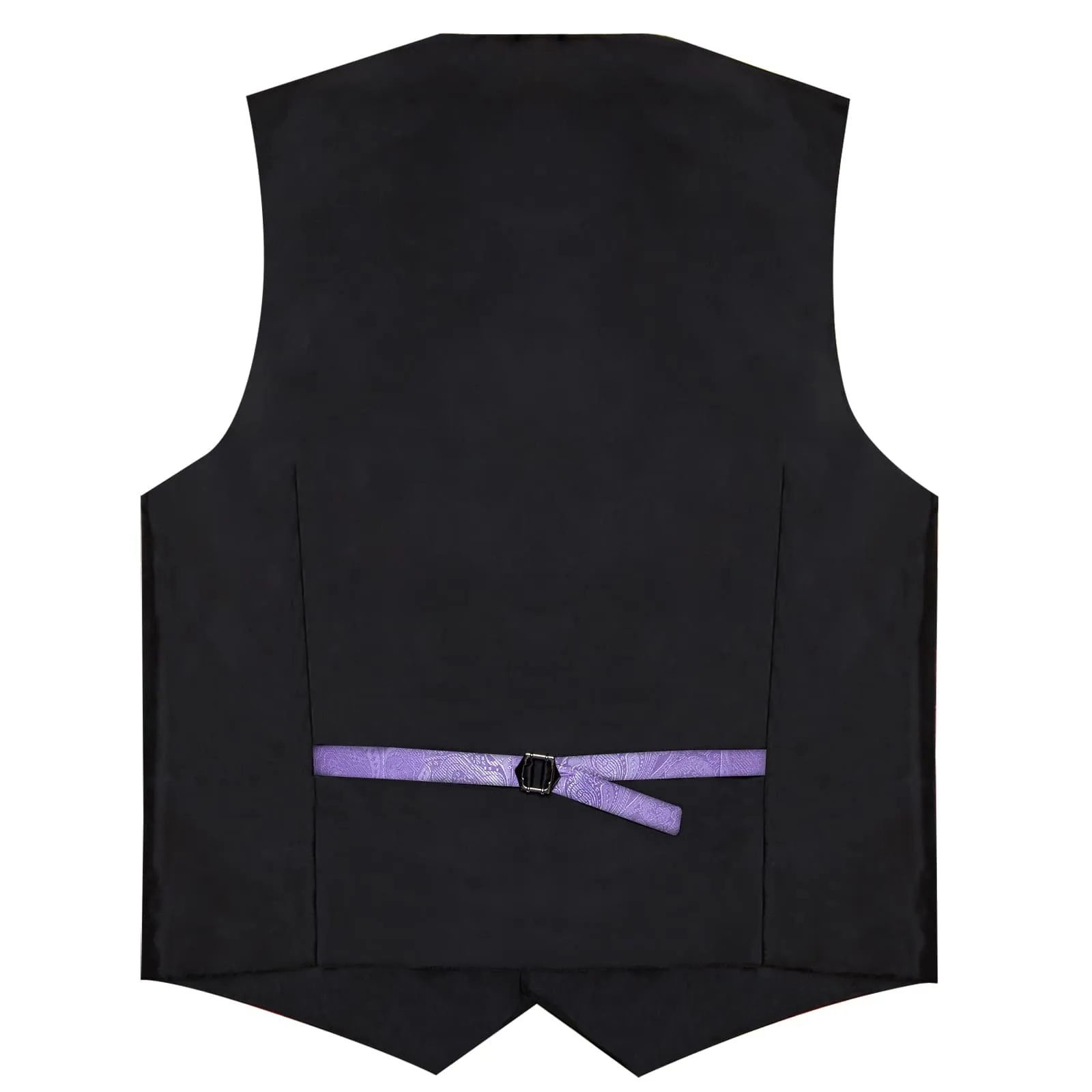Ties2you Lavender Paisley Vest for Men Shawl-Lapel Collar Dress Prom Waistcoat Tie Hanky Cufflinks Set sold by Ties2You product image thumbnail 5