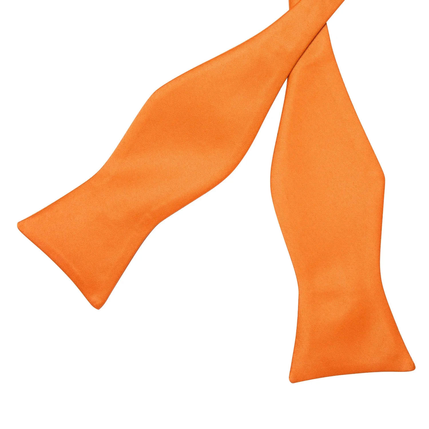 Ties2you Orange Tuxedo Bowtie Self-tied Solid Bow Tie Pocket Square Cufflinks Set for Men sold by Ties2You product image thumbnail 3