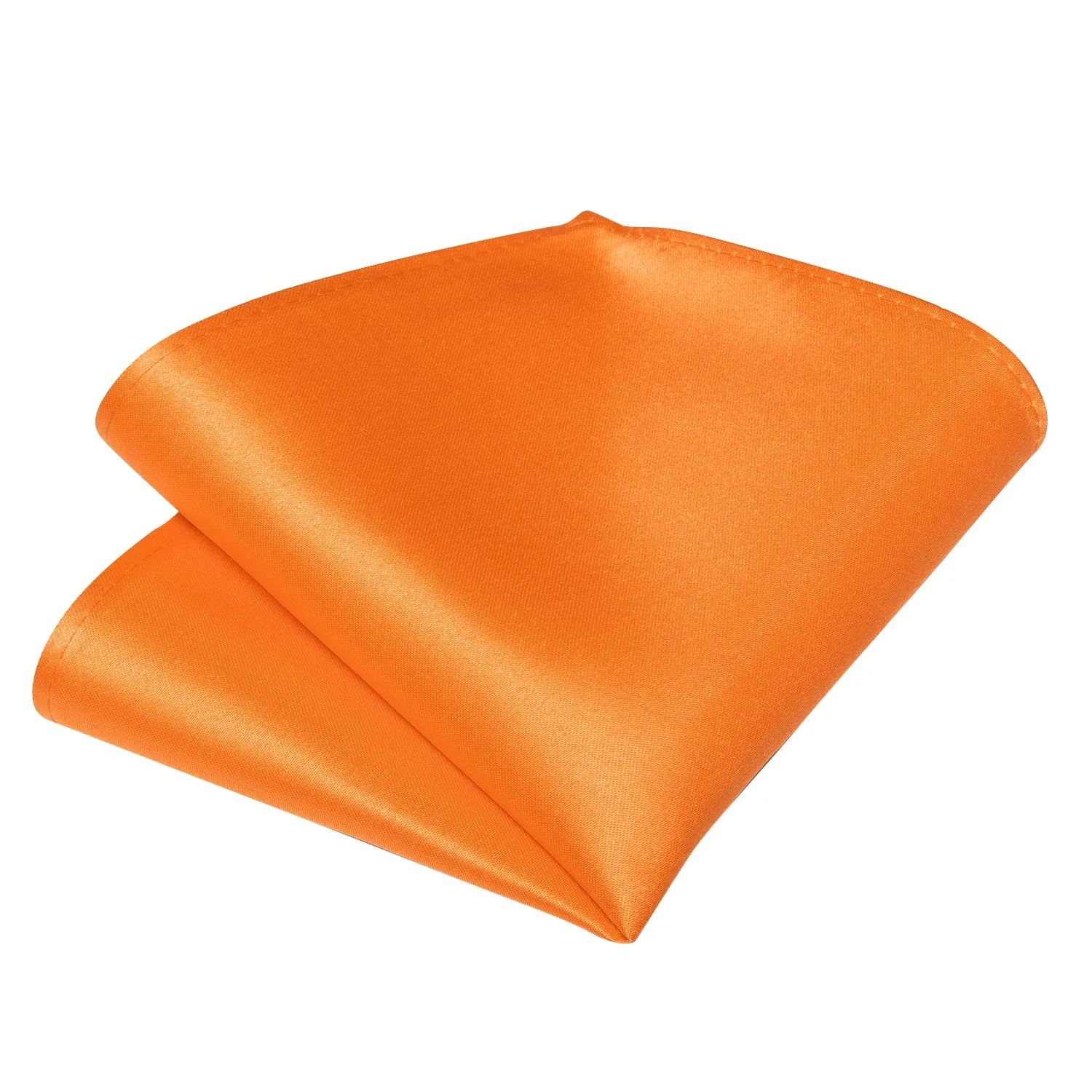 Ties2you Orange Tuxedo Bowtie Self-tied Solid Bow Tie Pocket Square Cufflinks Set for Men sold by Ties2You product image thumbnail 5