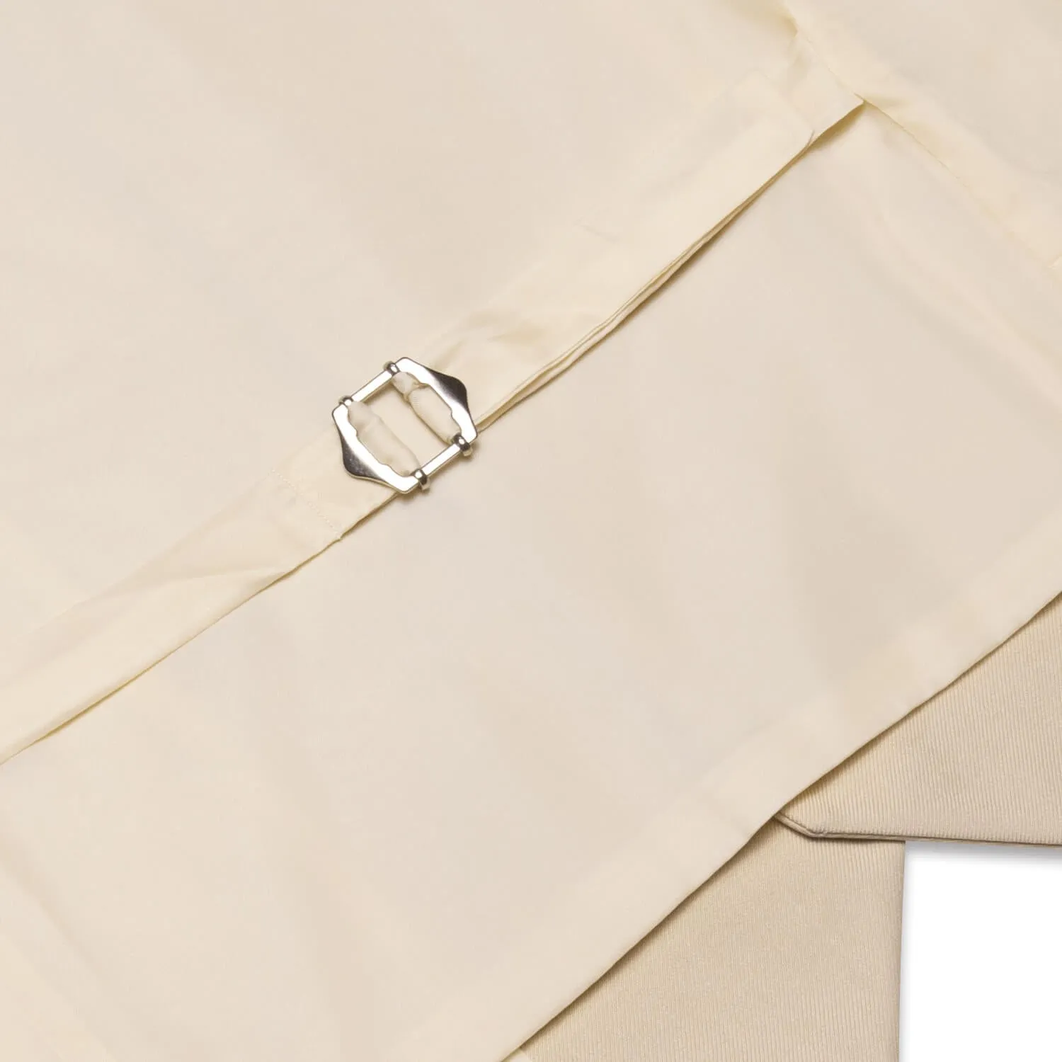 Ties2you Men's Champagne Solid Single Vest Wedding Waistcoat Formal Dress sold by Ties2You product image thumbnail 5
