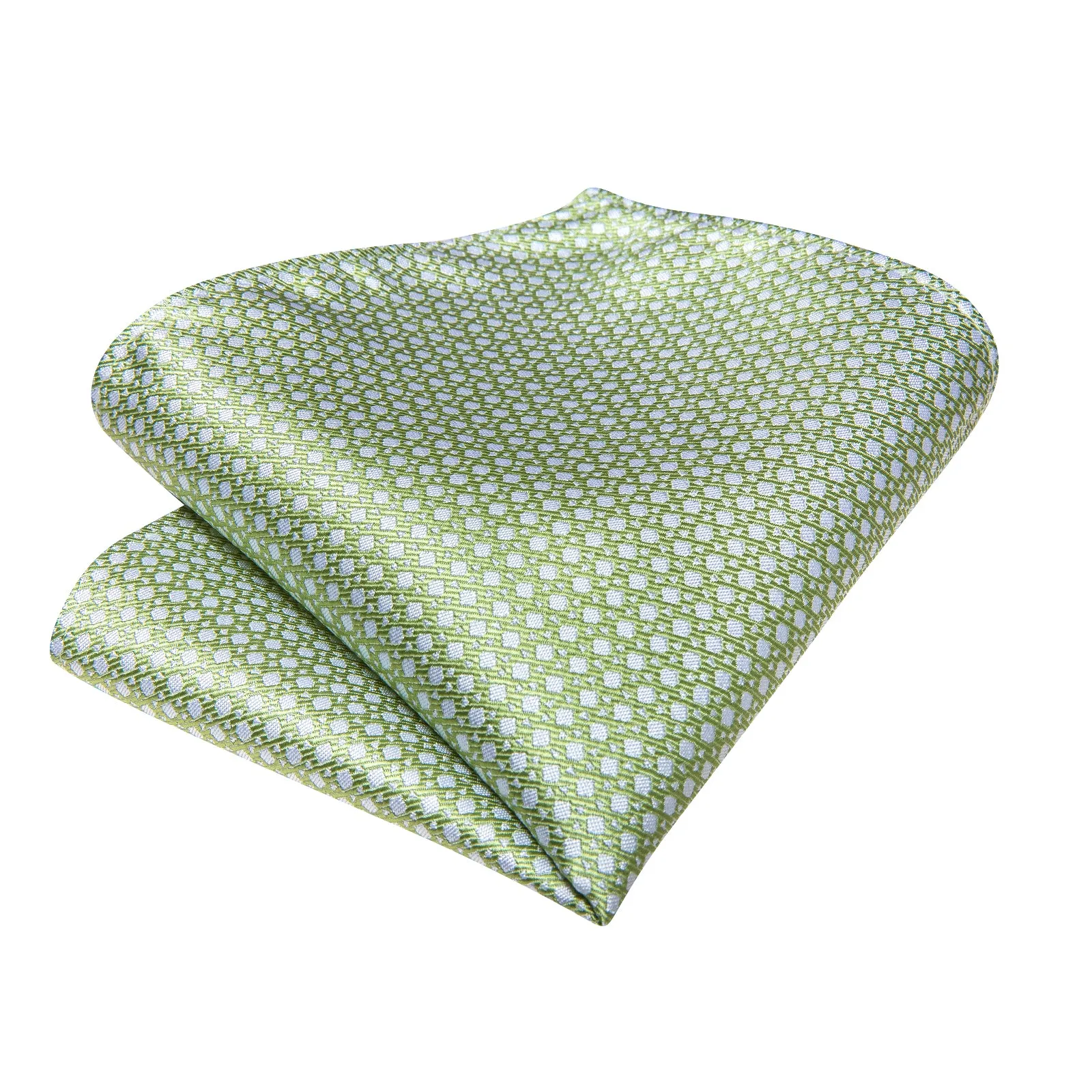 Ties2you Sage Green Geometric Bow Tie for Men Self-tie Wedding Bowtie Hanky Cufflinks Set sold by Ties2You product image thumbnail 5