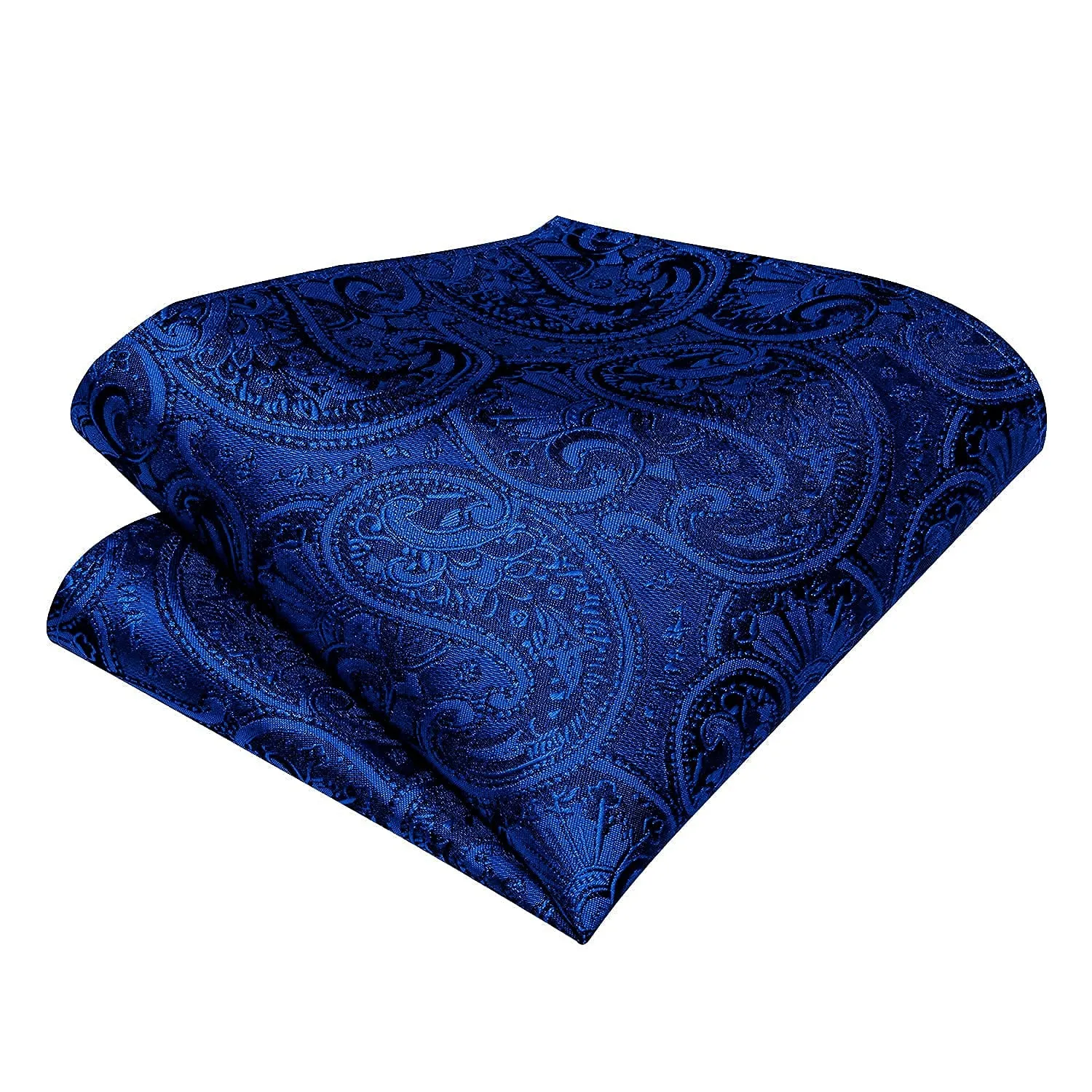 Ties2you Mens Blue Paisley Bowtie Formal Self-tie Tuxedo Bow Tie Pocket Square Cufflinks Set sold by Ties2You product image thumbnail 4
