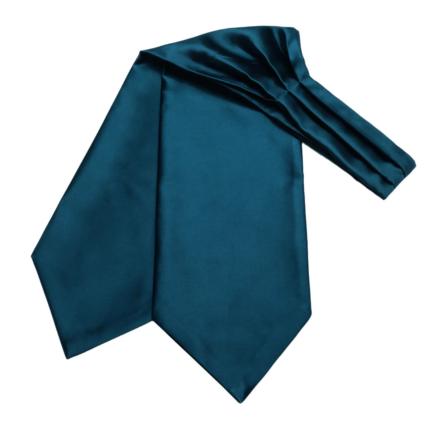 Ties2you Solid Cravat Tie Formal Teal Ascot Tie Handkerchief Cufflinks Set for Men Business sold by Ties2You product image thumbnail 5