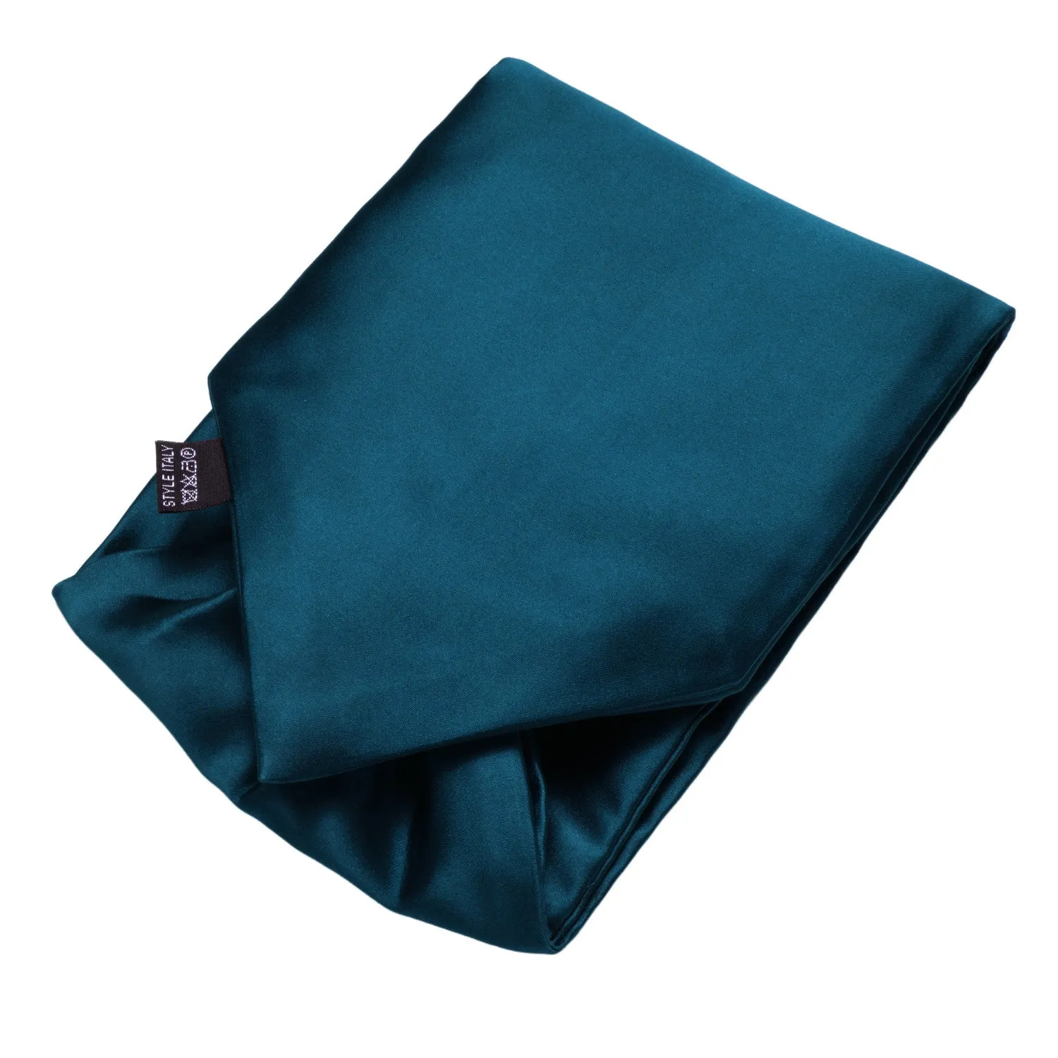 Ties2you Solid Cravat Tie Formal Teal Ascot Tie Handkerchief Cufflinks Set for Men Business sold by Ties2You product image thumbnail 4