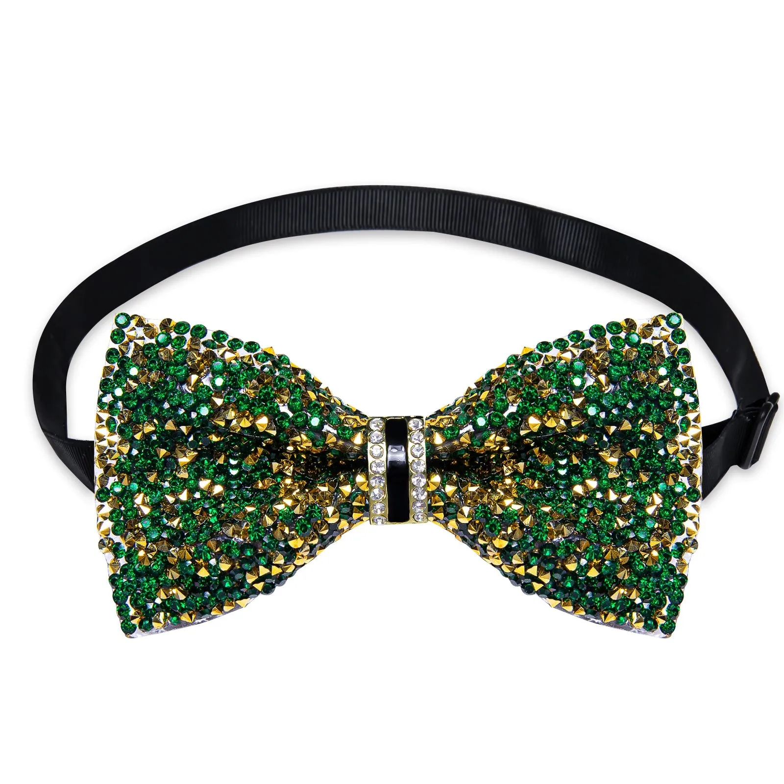 INSIDER DEAL Rhinestones Green Bow Tie Pre-Tied Wedding Party Tuxedo Bowtie for Men sold by Ties2You product image thumbnail 4