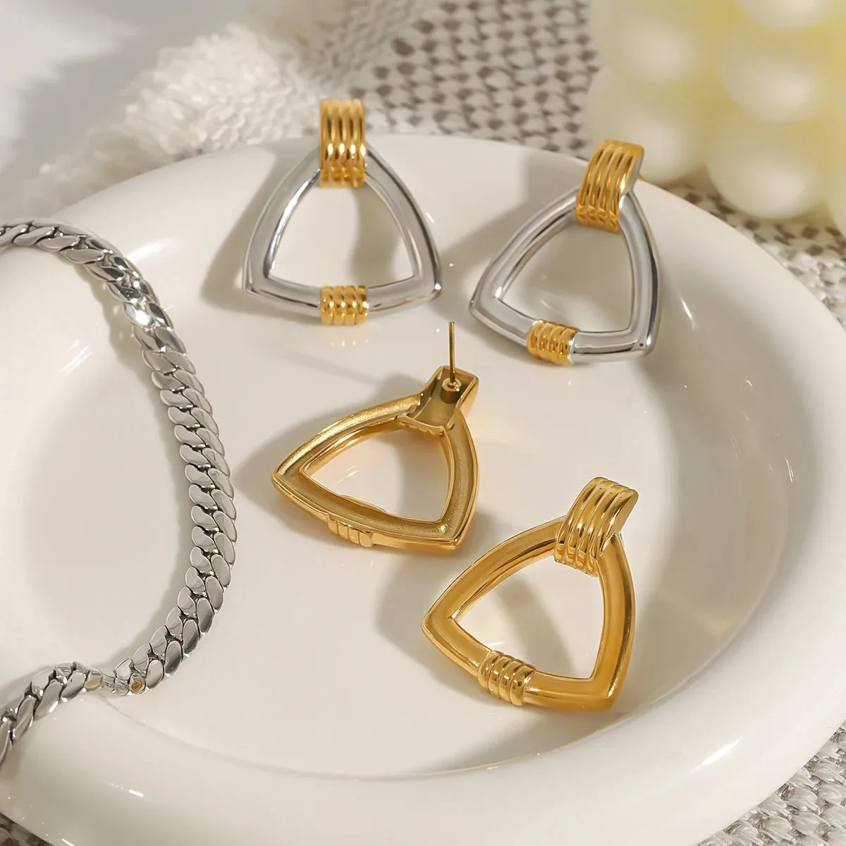 Geometric Charm Silver sold by Elleexist product image thumbnail 5