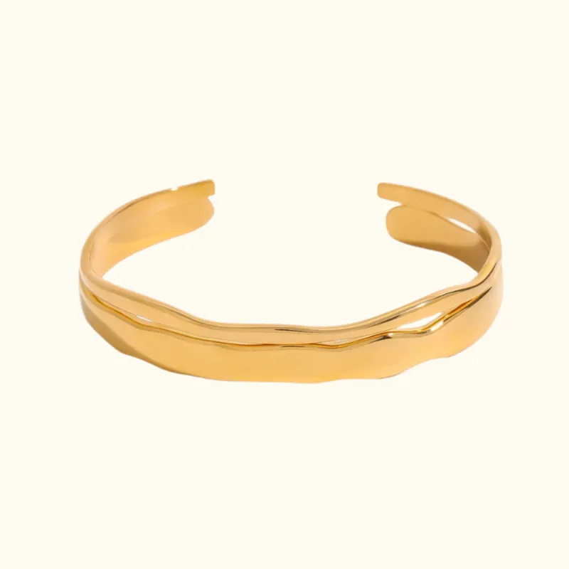 Wavy Cuff Bracelet sold by Elleexist
