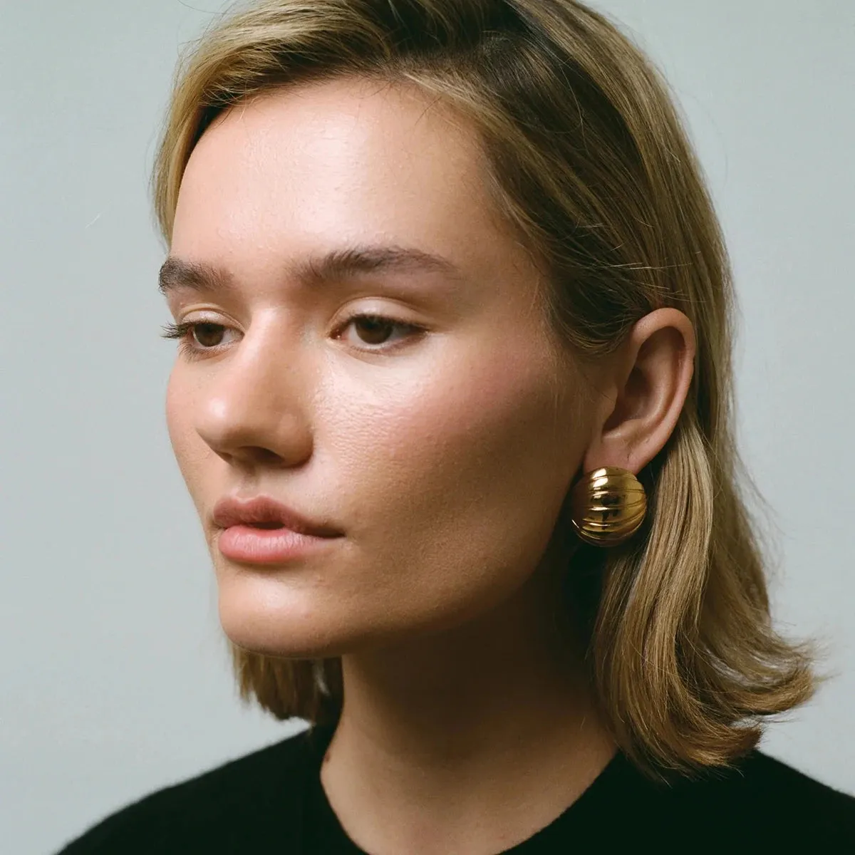 Sculpted Dome Earrings sold by Elleexist product image thumbnail 2