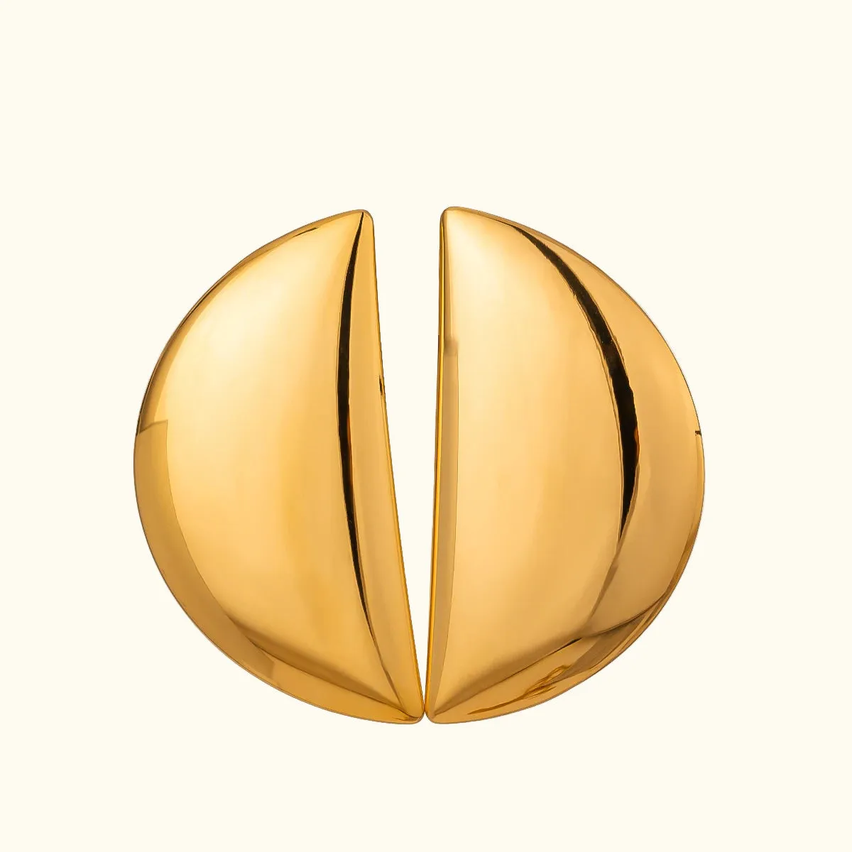 Split Moon Earrings sold by Elleexist