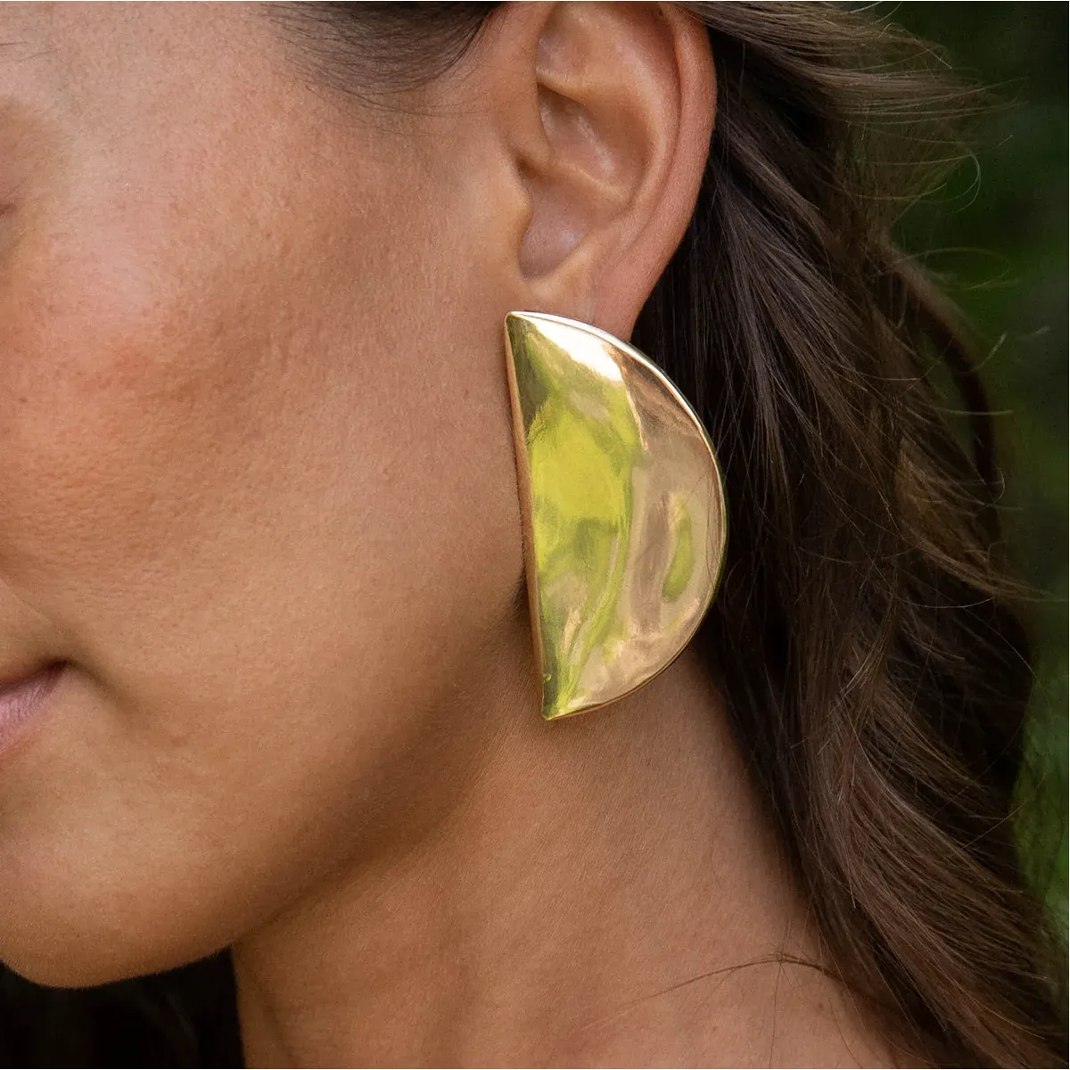 Split Moon Earrings sold by Elleexist product image thumbnail 2