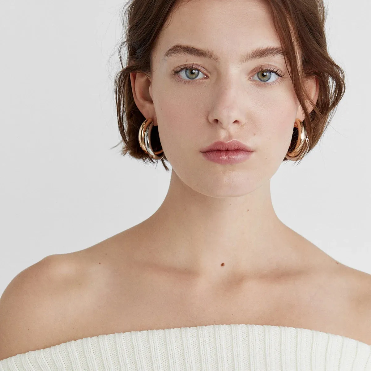 Minimalist Open Hoops sold by Elleexist product image thumbnail 2
