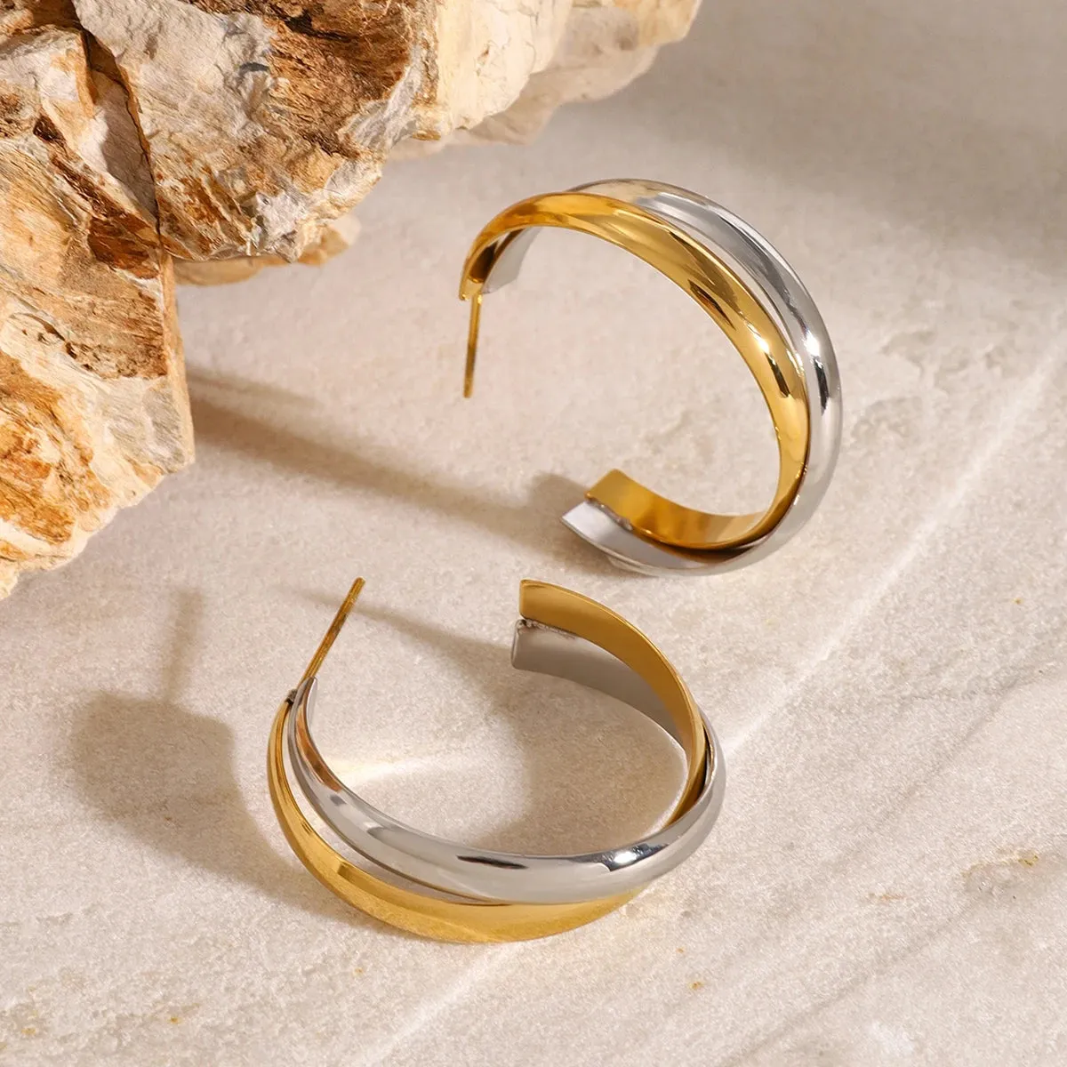 Minimalist Open Hoops sold by Elleexist product image thumbnail 4
