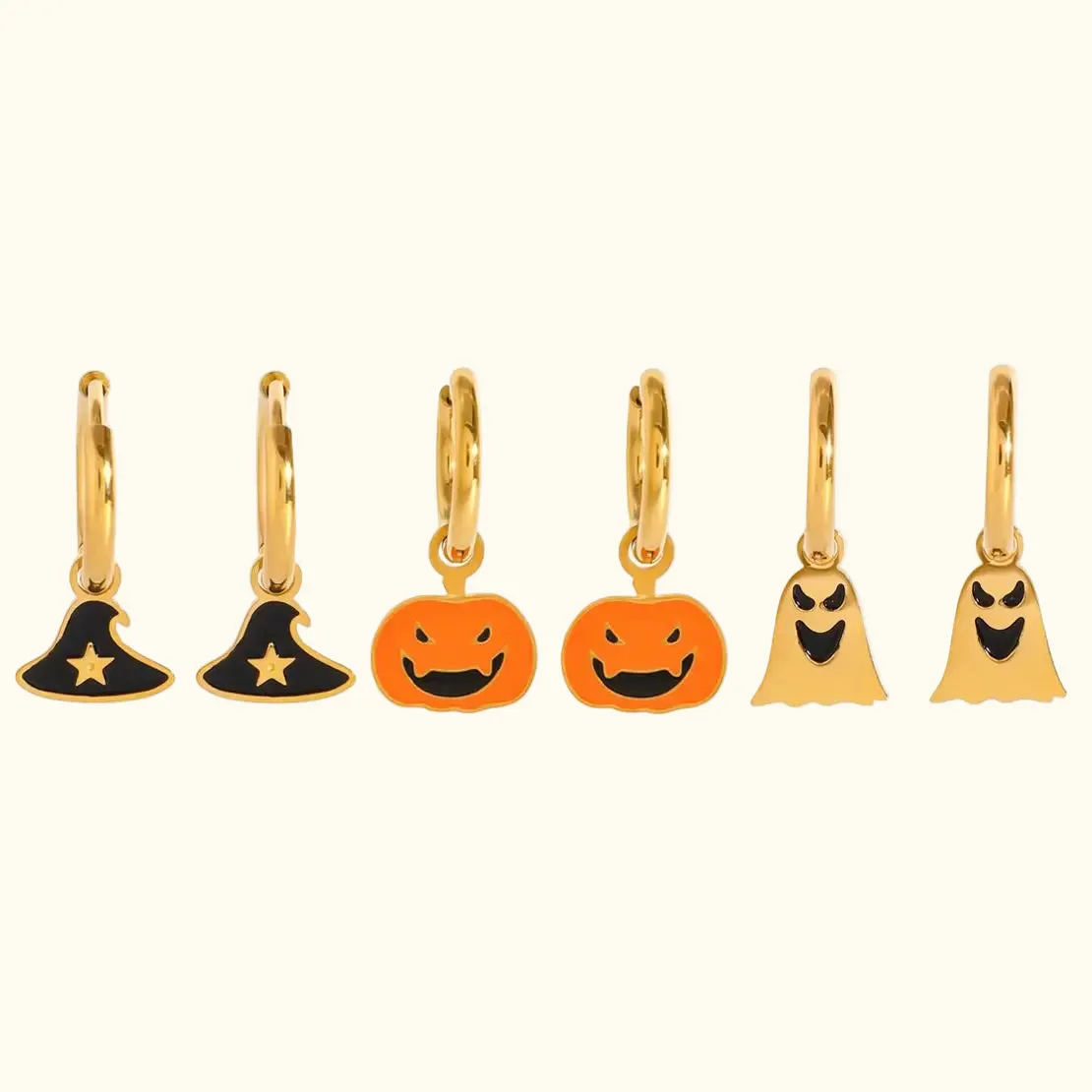 Halloween Charm Hoops Set sold by Elleexist product image thumbnail 5
