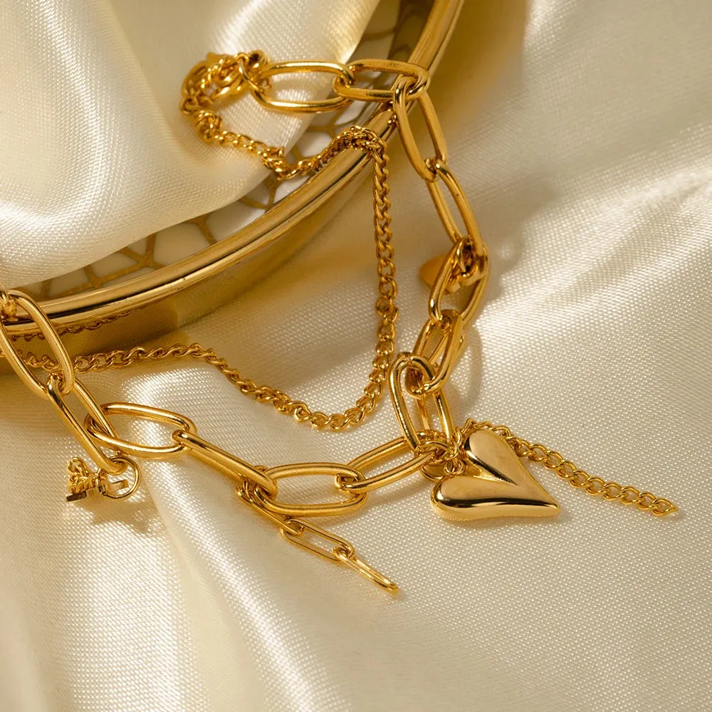 Linked Heart Bracelet sold by Elleexist product image thumbnail 5