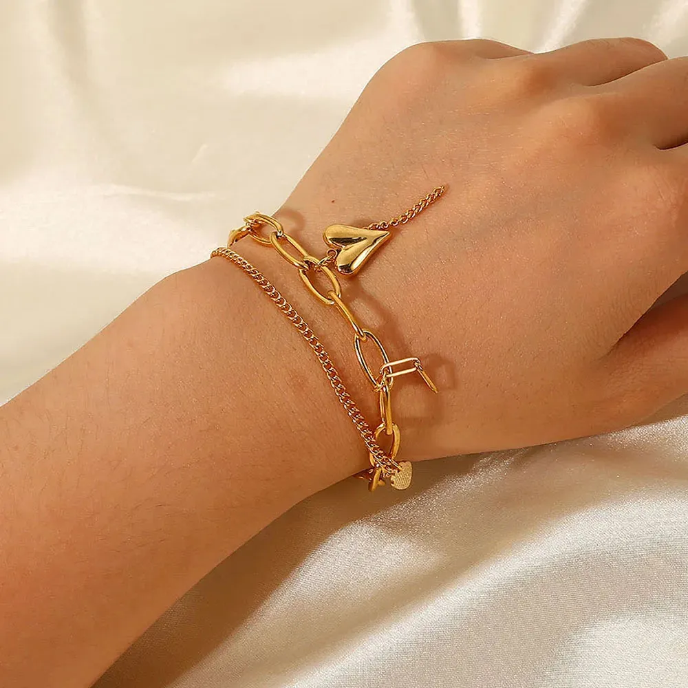 Linked Heart Bracelet sold by Elleexist product image thumbnail 3