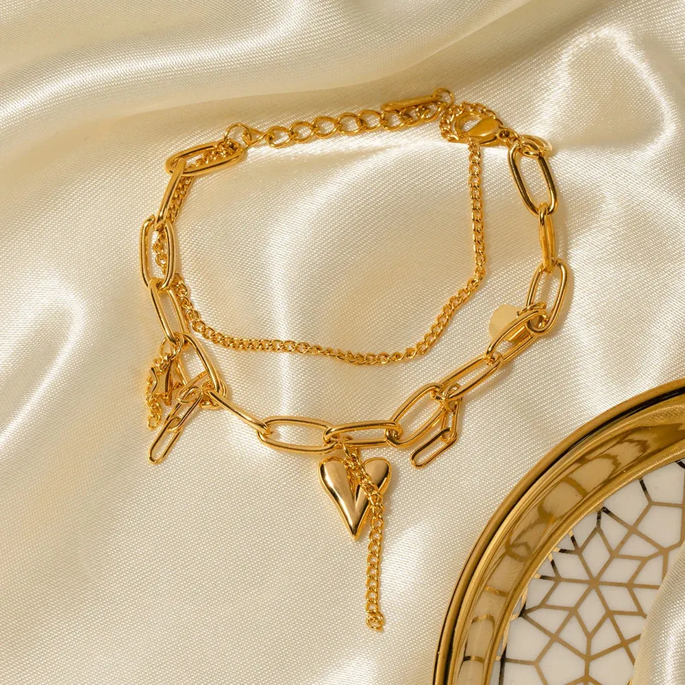 Linked Heart Bracelet sold by Elleexist product image thumbnail 4
