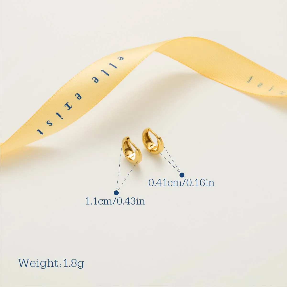 Bold Mini Hoops sold by Elleexist product image thumbnail 2
