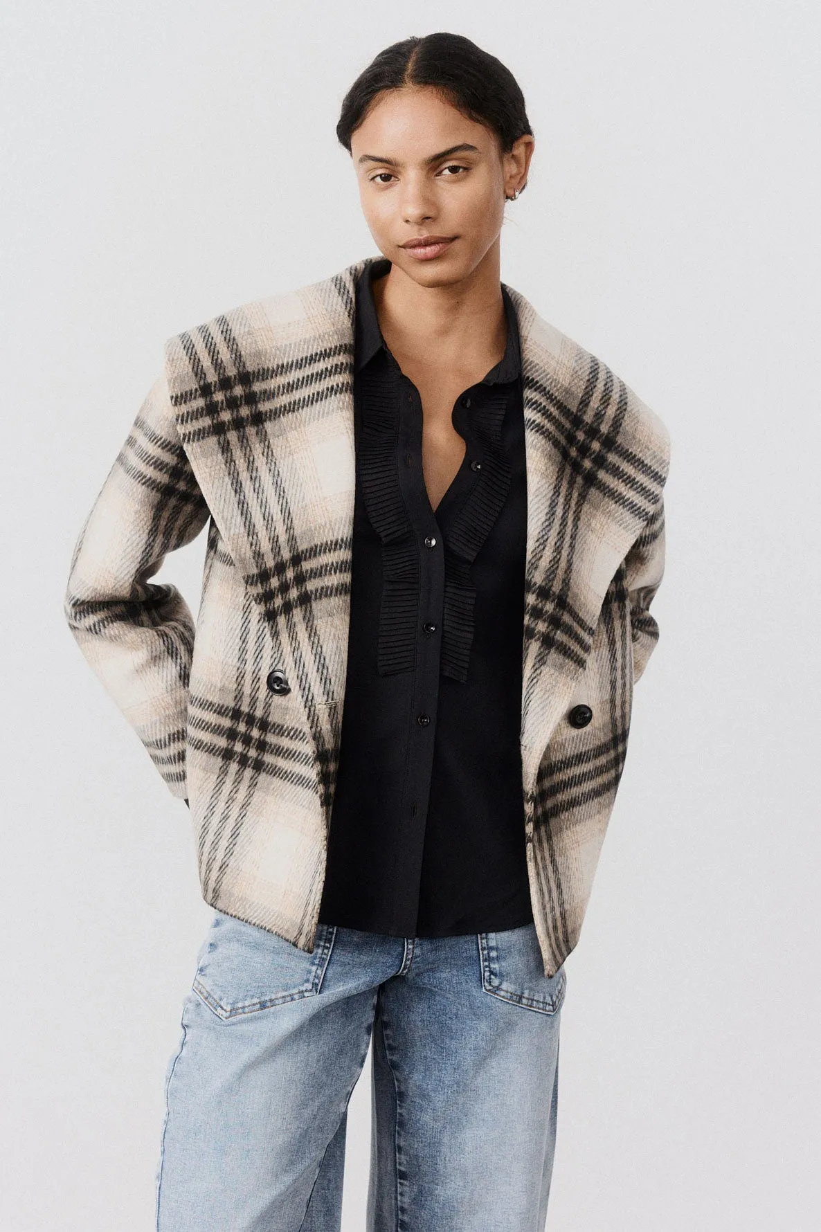 Double-Faced Cropped Wool Coat sold by Ruti product image thumbnail 4