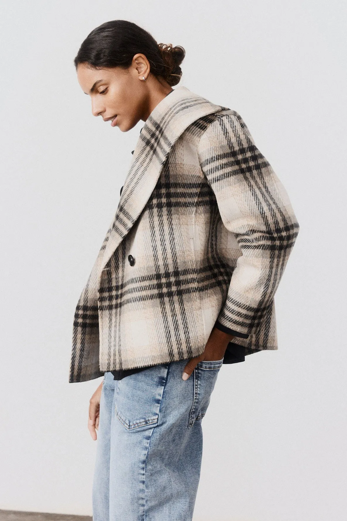 Double-Faced Cropped Wool Coat sold by Ruti product image thumbnail 5