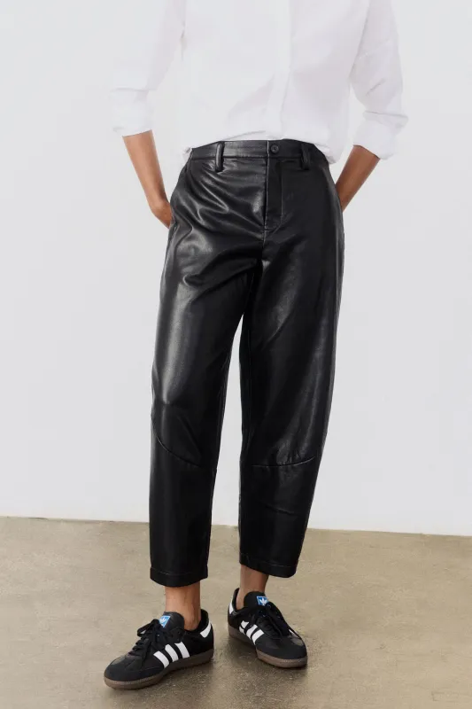 The Vegan Leather Wide-ish Pants sold by Ruti