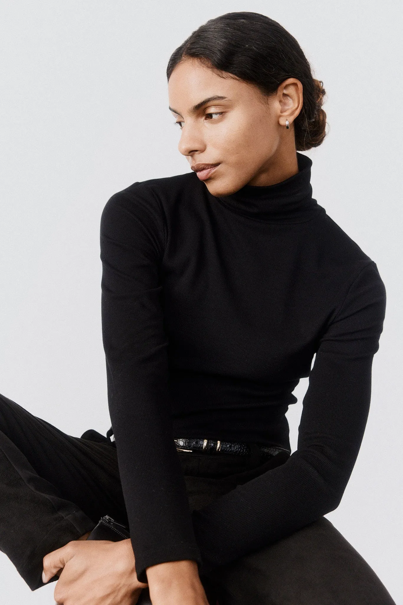 The Brushed Ribbed Turtleneck sold by Ruti product image thumbnail 5