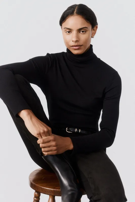 The Brushed Ribbed Turtleneck sold by Ruti