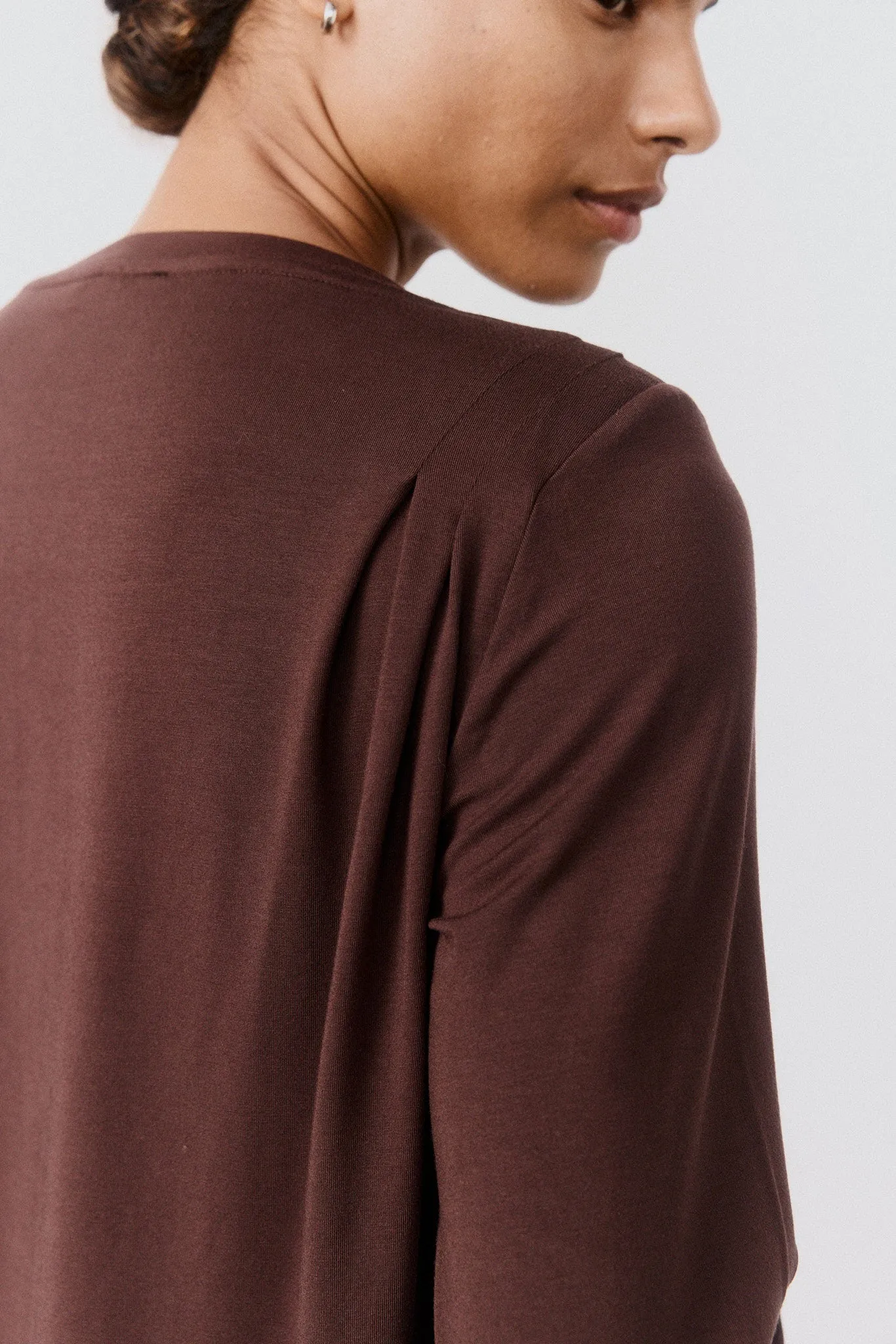 Pleat Detail Long Sleeve V Neck sold by Ruti product image thumbnail 3