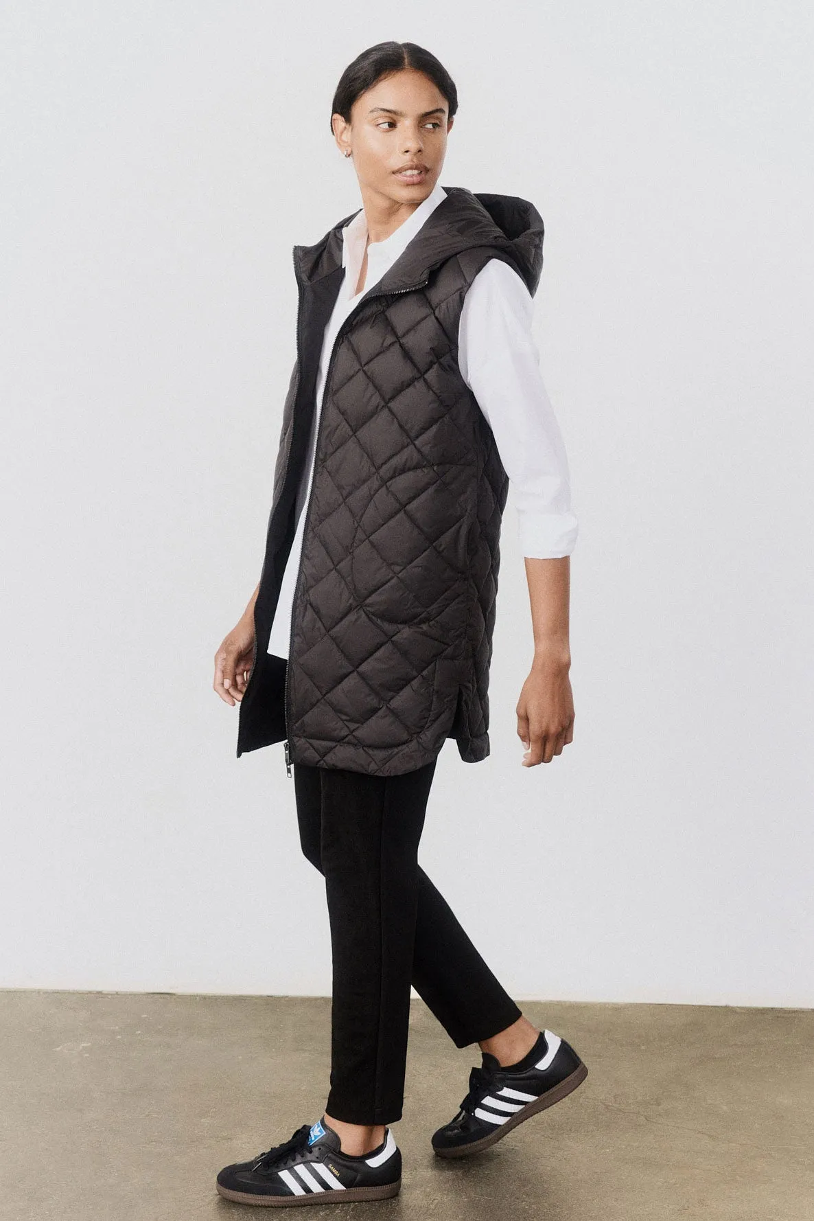 Quilted Down Long Line Vest sold by Ruti product image thumbnail 3