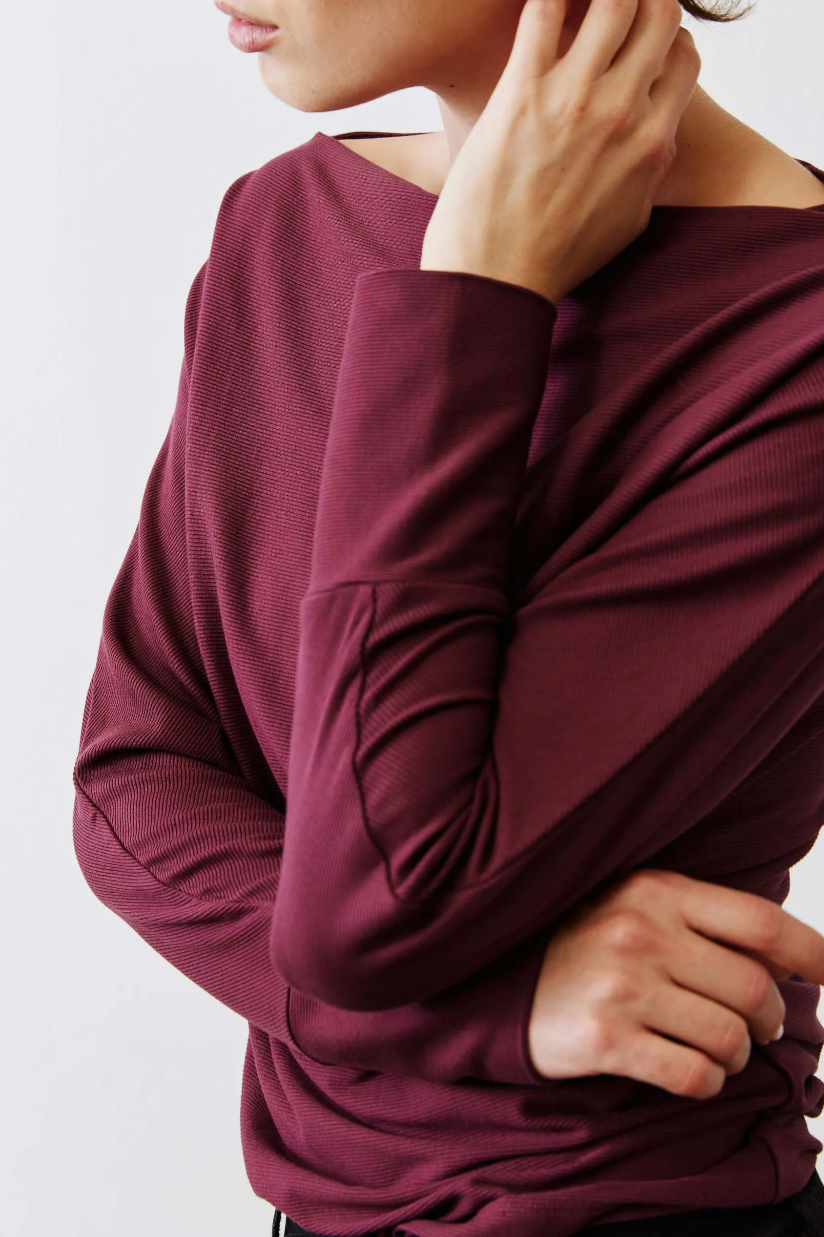 The Day to Day Ribbed Dolman Top sold by Ruti product image thumbnail 4