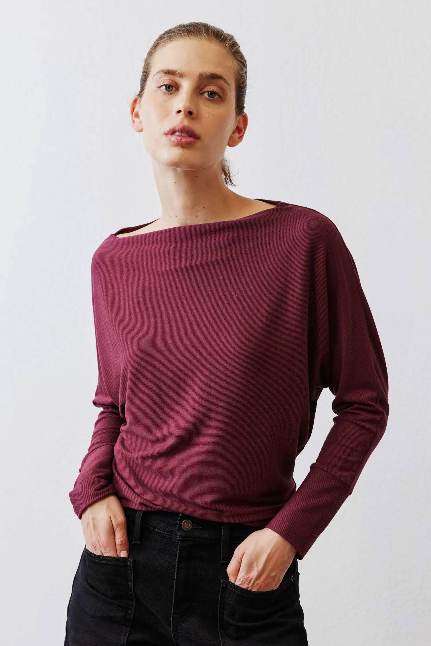 The Day to Day Ribbed Dolman Top sold by Ruti product image thumbnail 3