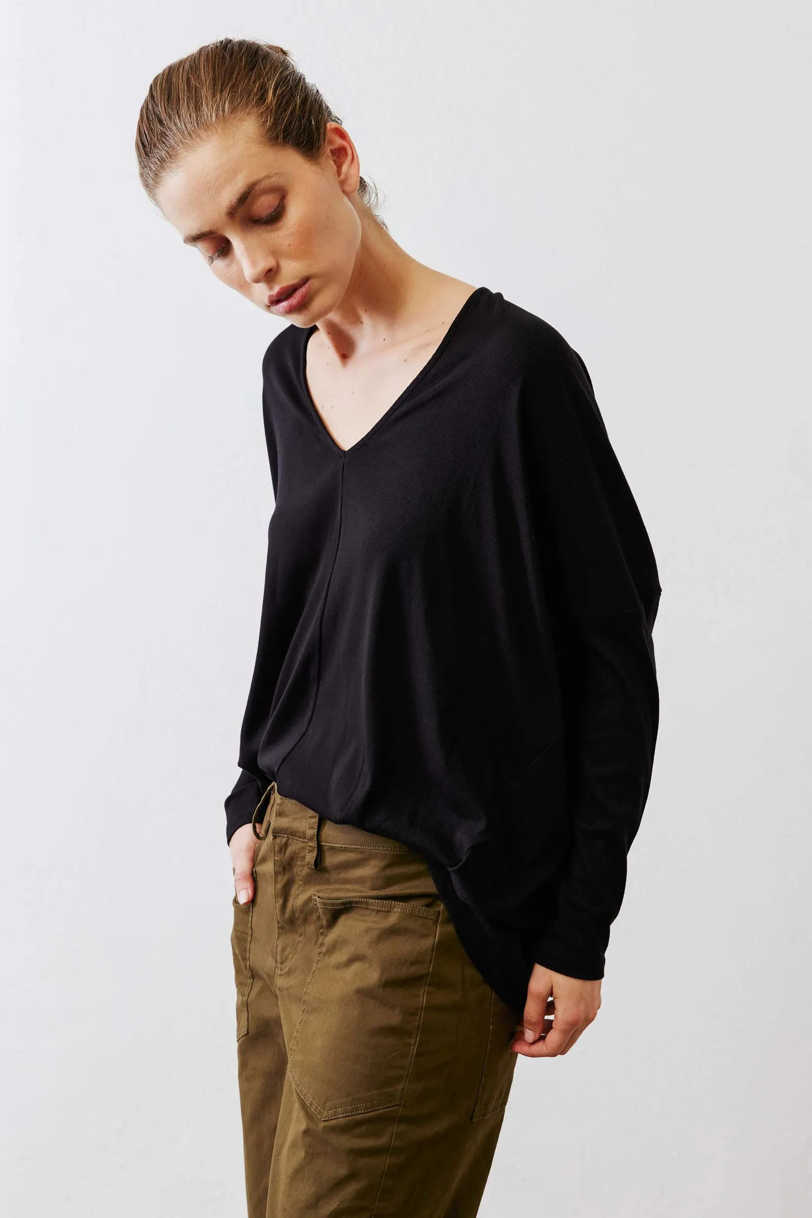 The Ribbed Dolman Long Sleeve Top sold by Ruti product image thumbnail 4