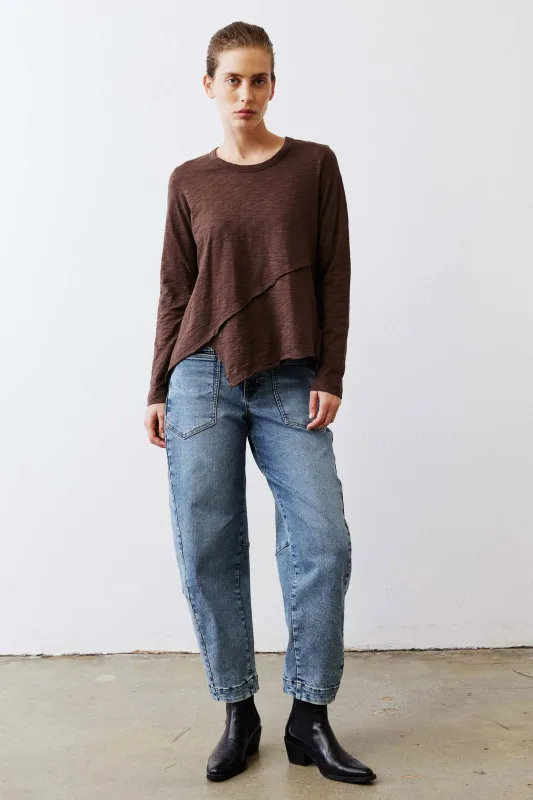 Inner Glow Asymmetric Long Sleeve Top sold by Ruti
