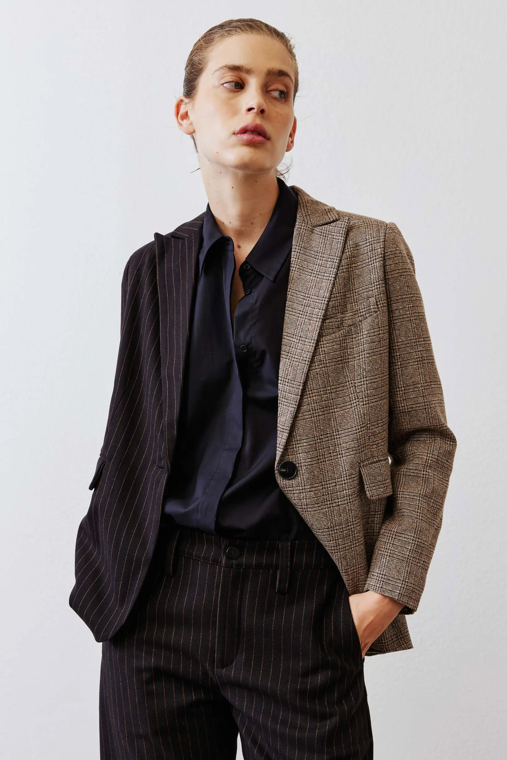 The Pinstripe Remix Blazer sold by Ruti product image thumbnail 4