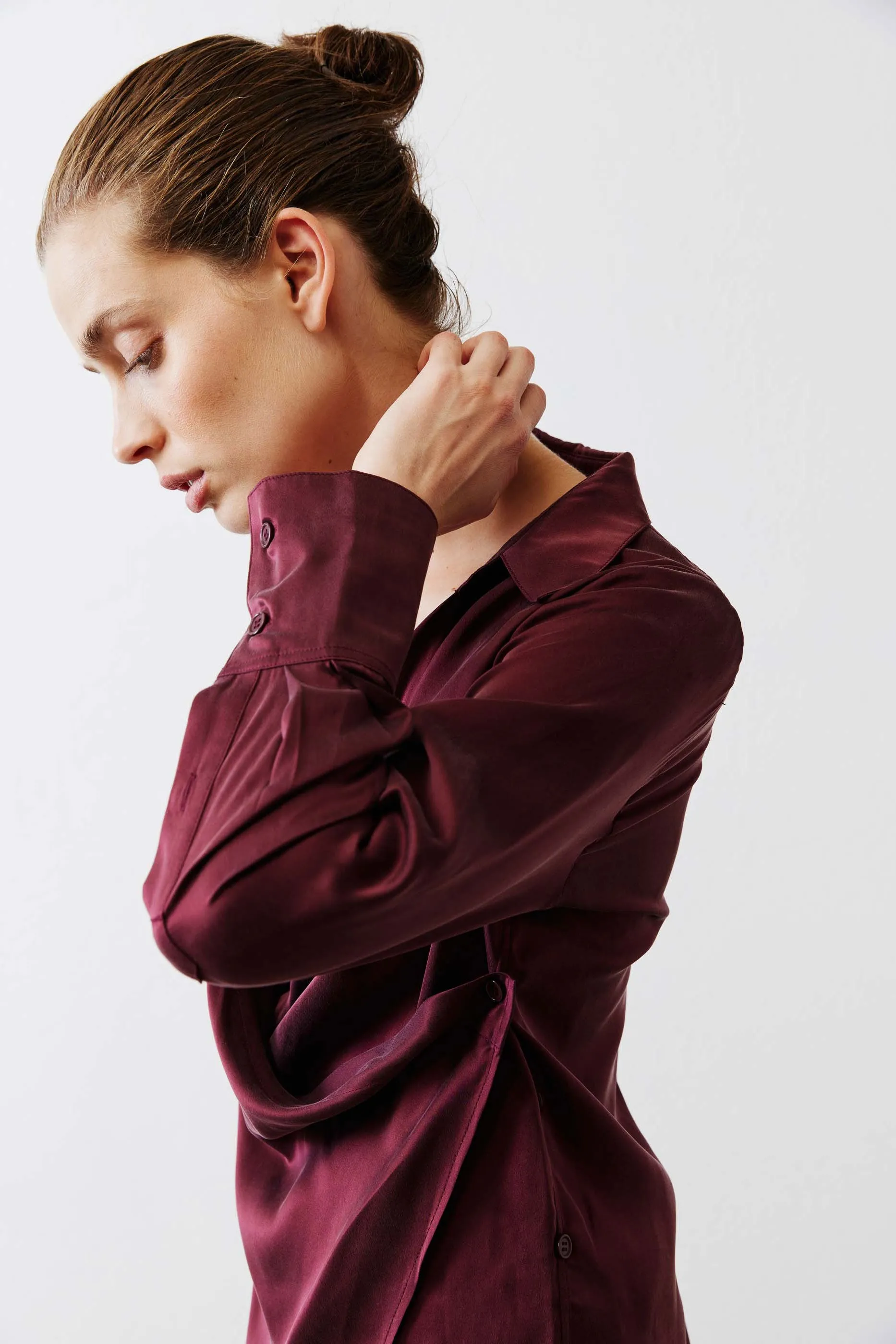 Collared Wrap Washable Silk Blouse sold by Ruti product image thumbnail 2