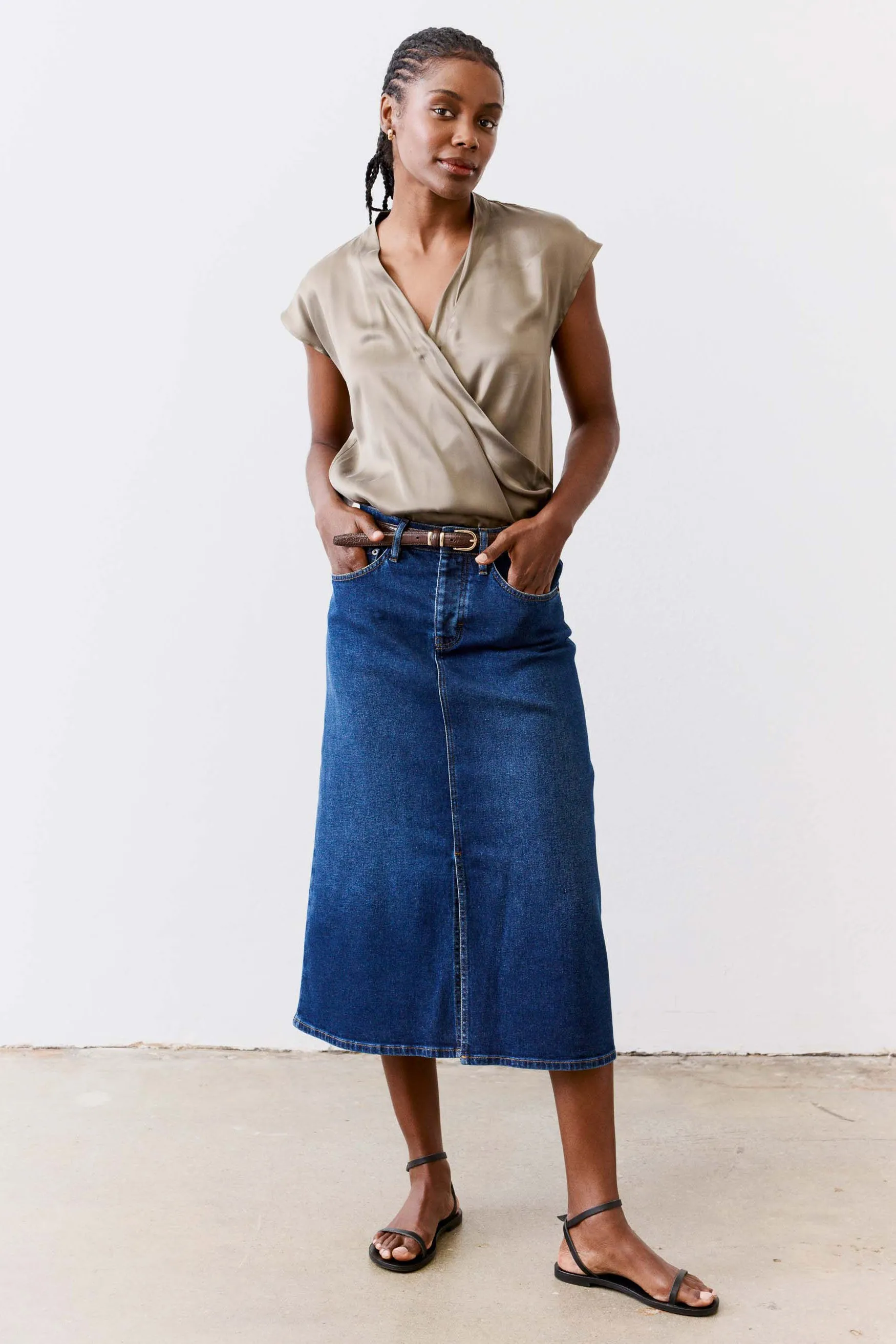 The Iconic Denim Midi Skirt sold by Ruti product image thumbnail 2