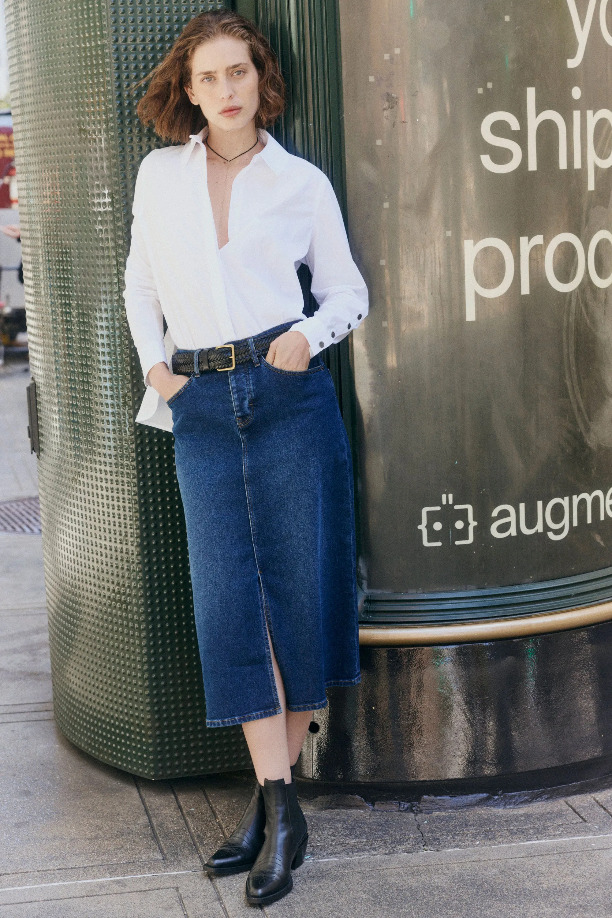 The Iconic Denim Midi Skirt sold by Ruti product image thumbnail 3