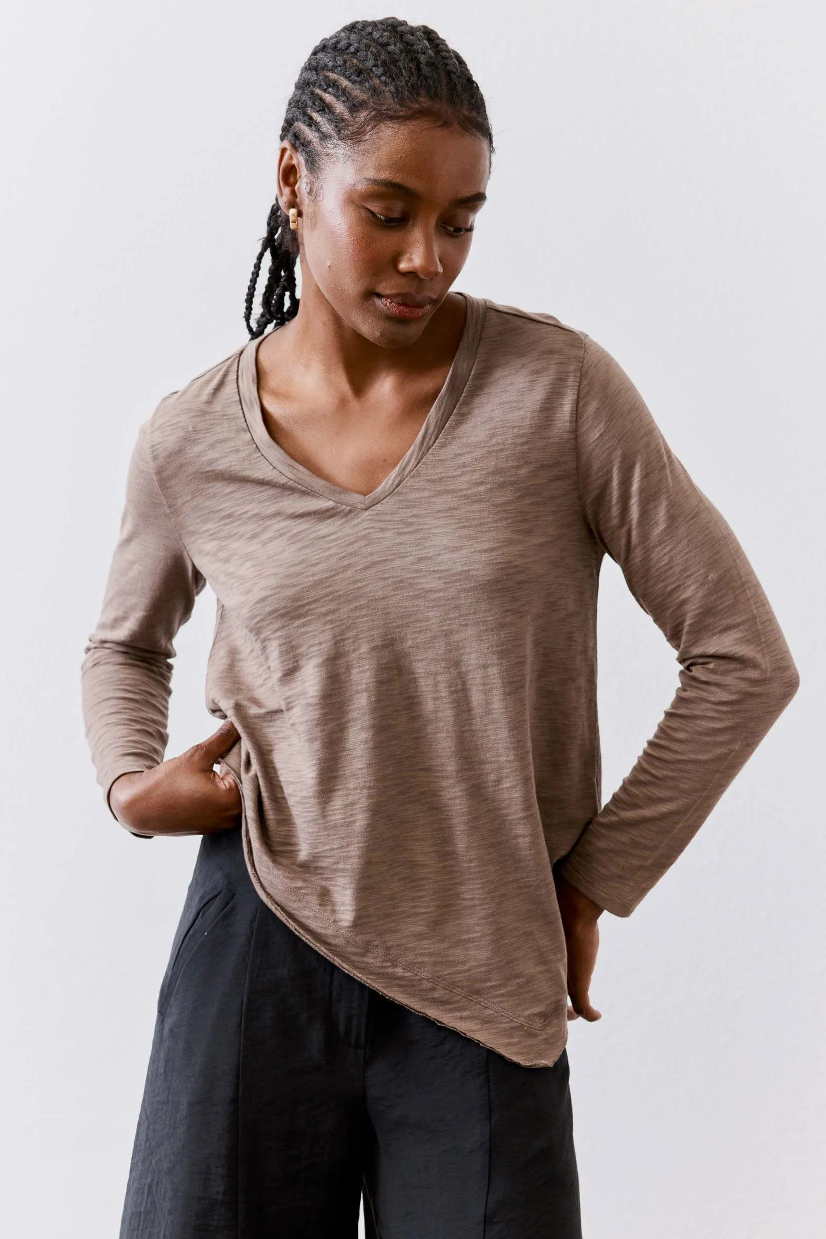 New Angle V-Neck Long Sleeve Top sold by Ruti product image thumbnail 3