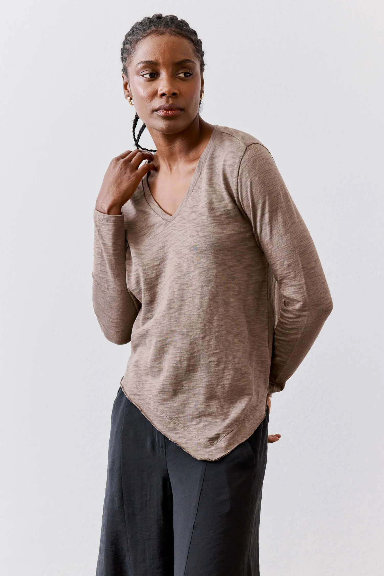 New Angle V-Neck Long Sleeve Top sold by Ruti product image thumbnail 2