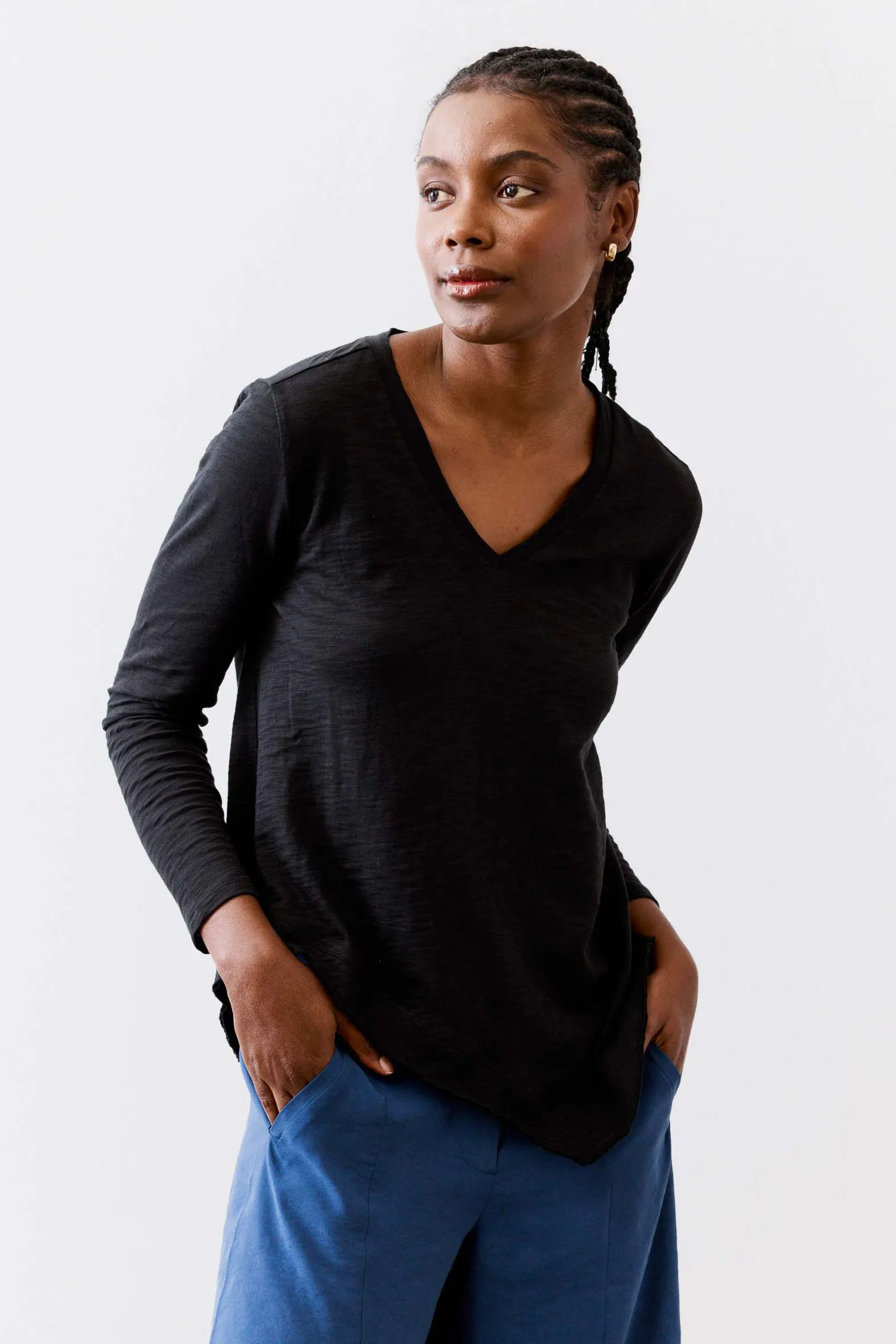 New Angle V-Neck Long Sleeve Top sold by Ruti product image thumbnail 5