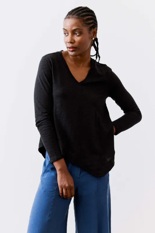 New Angle V-Neck Long Sleeve Top sold by Ruti