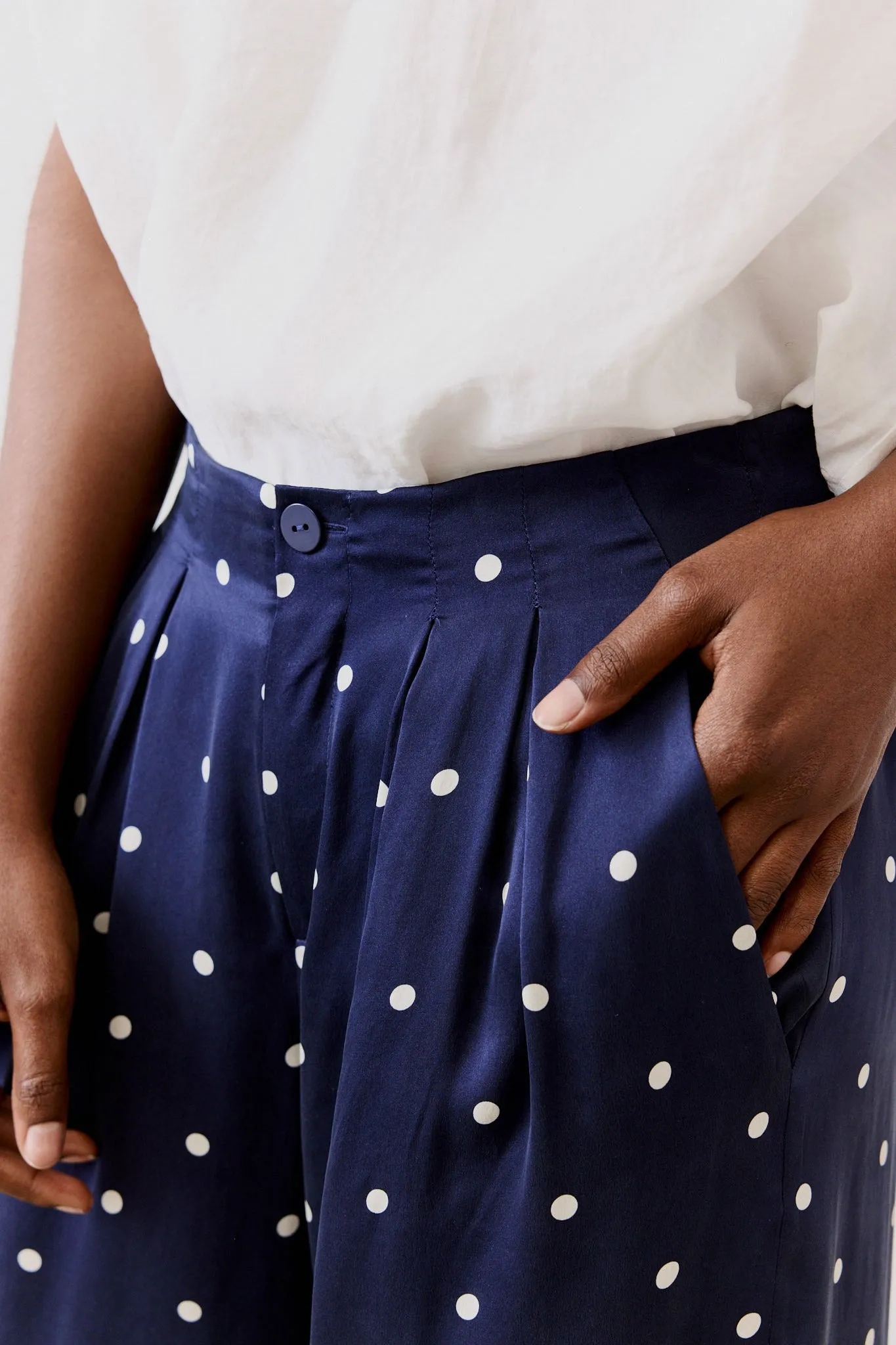 Easy Washable Silk Wide Leg Trousers sold by Ruti product image thumbnail 4